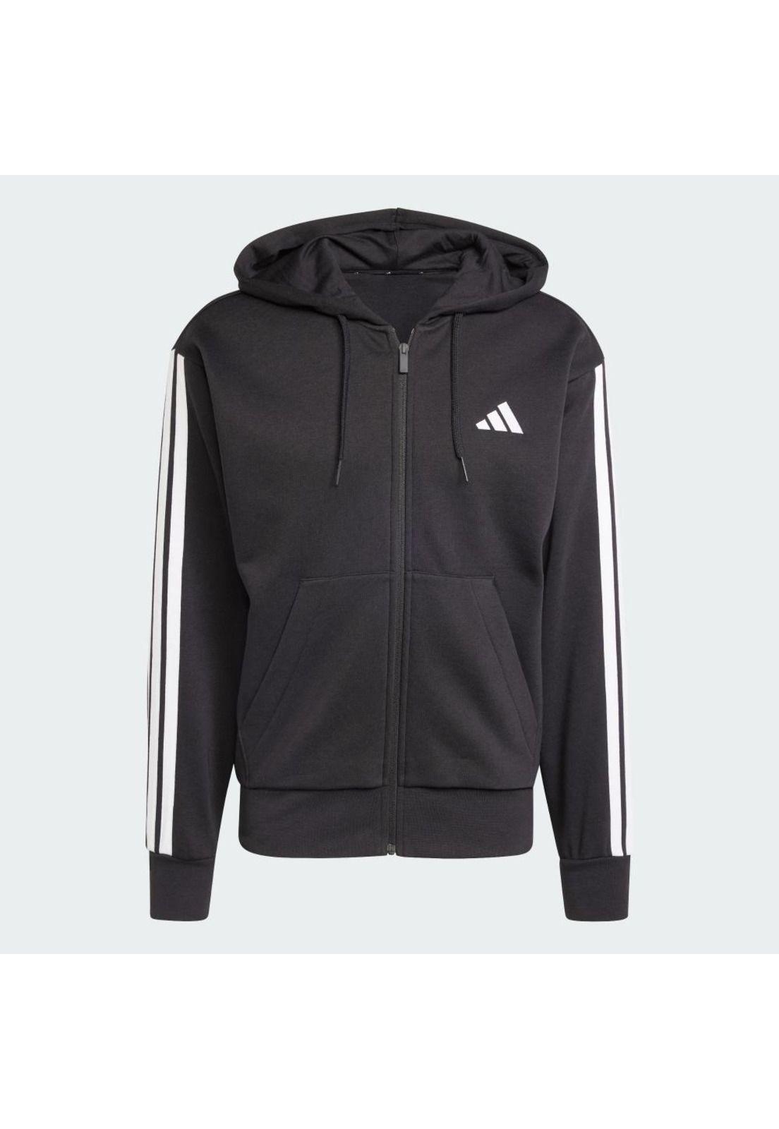 Polerón adidas Hombre con Capucha Essentials Fleece 3 Tiras-1