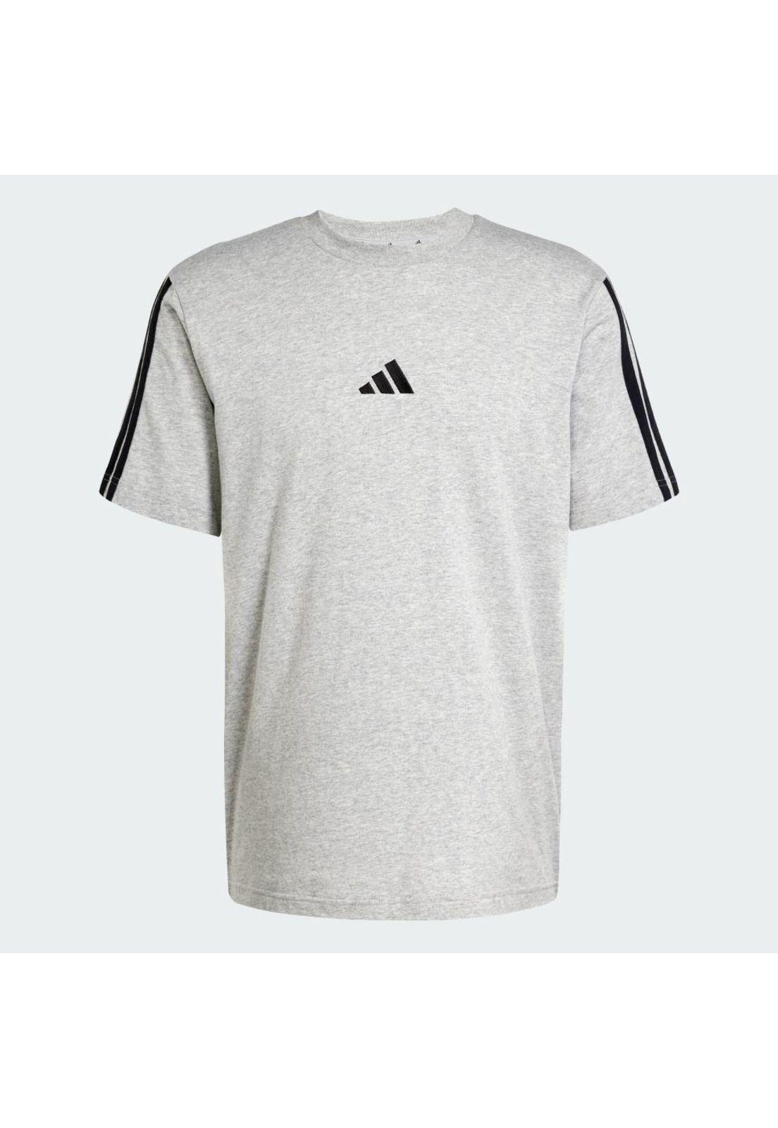Polera adidas Playera Essentials 3 Franjas Tejido Jersey-1