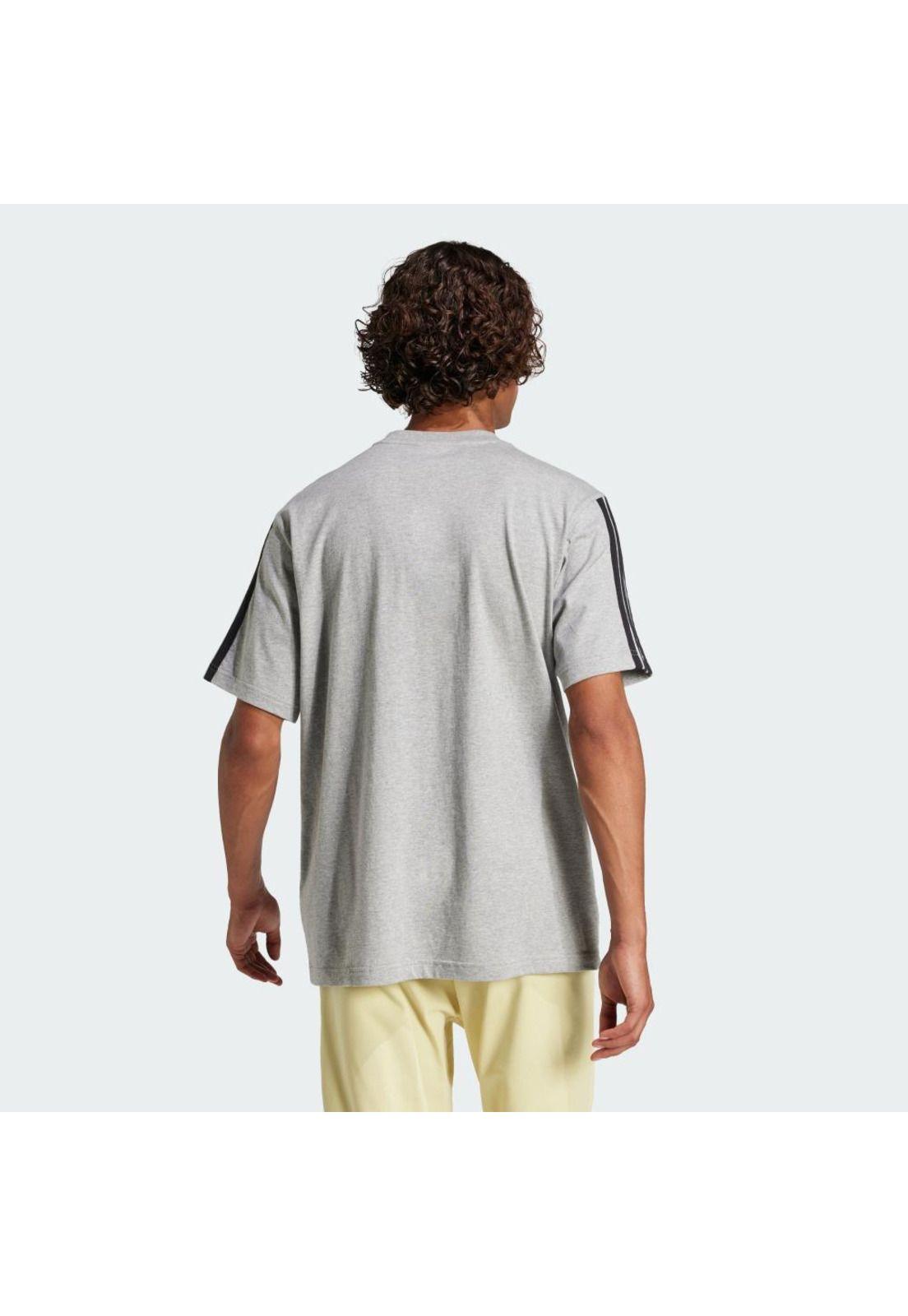 Polera adidas Playera Essentials 3 Franjas Tejido Jersey-2