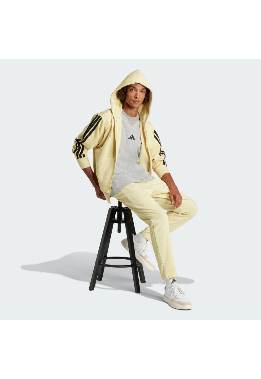 Polera adidas Playera Essentials 3 Franjas Tejido Jersey-3
