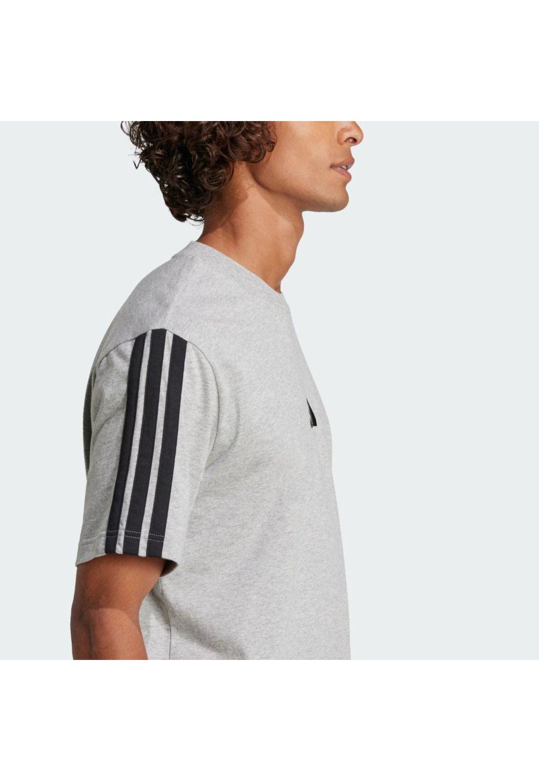 Polera adidas Playera Essentials 3 Franjas Tejido Jersey-5
