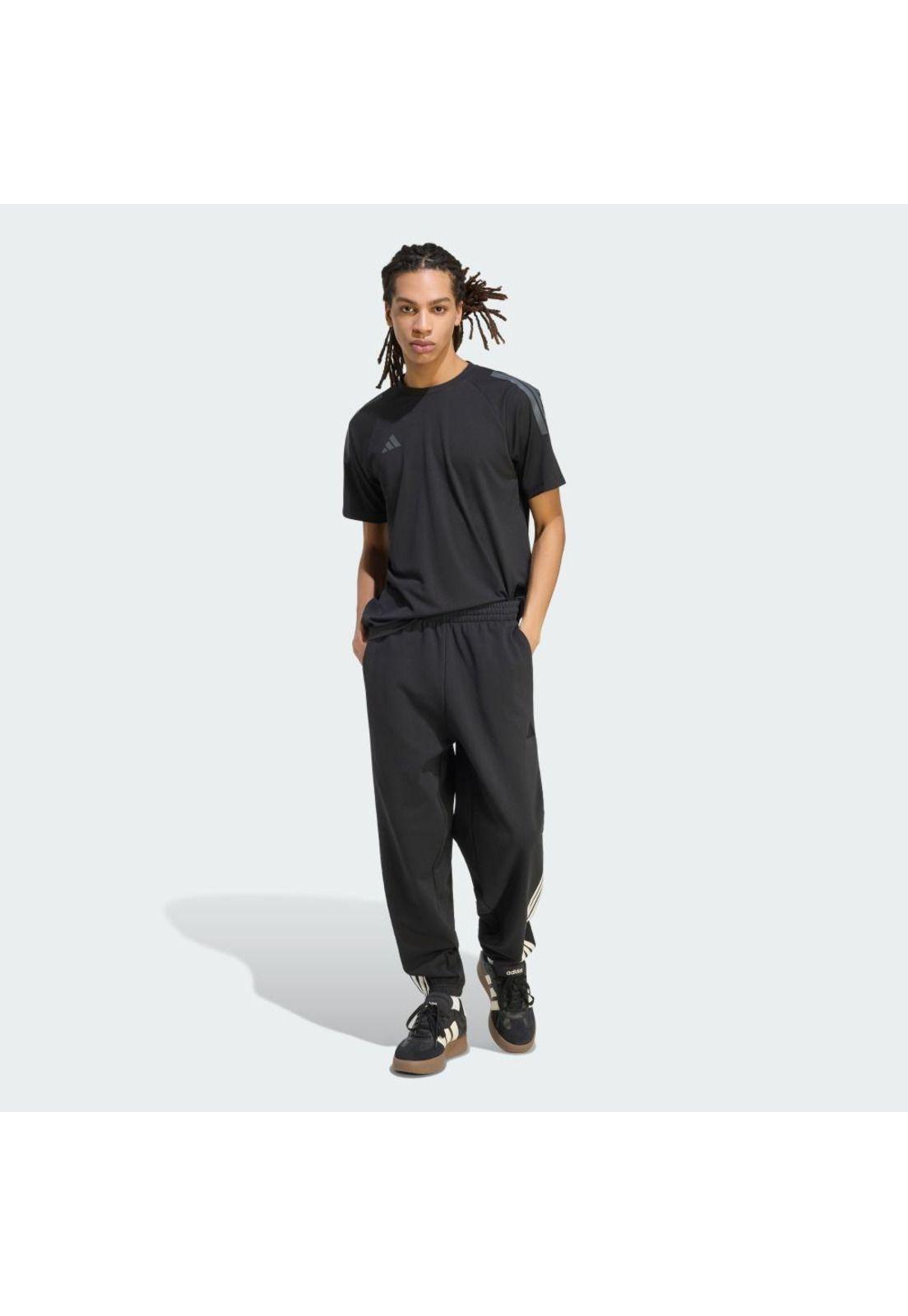 Pantalón adidas Hombre con Puño Clásico KIT 3 Tiras-3