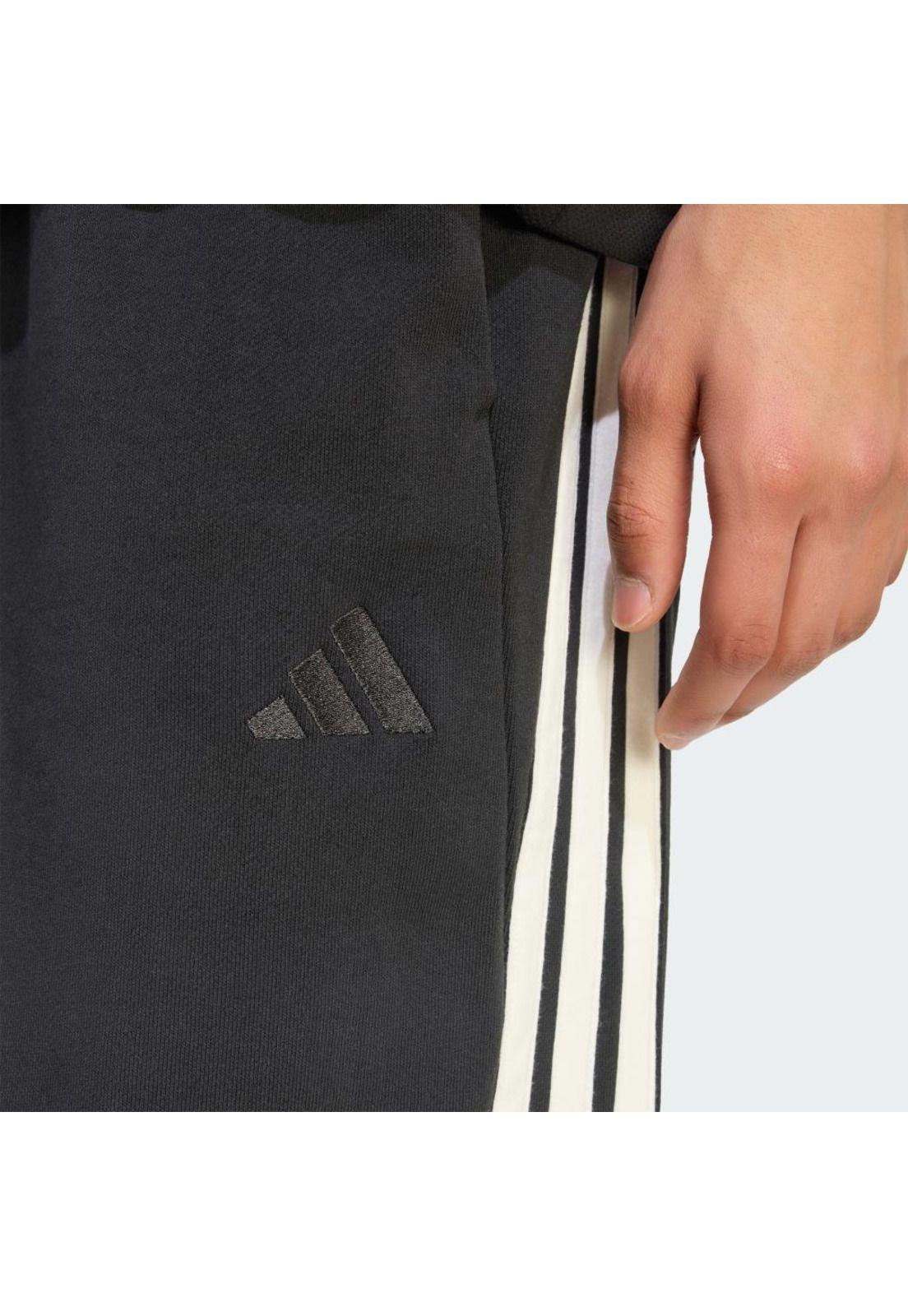 Pantalón adidas Hombre con Puño Clásico KIT 3 Tiras-4