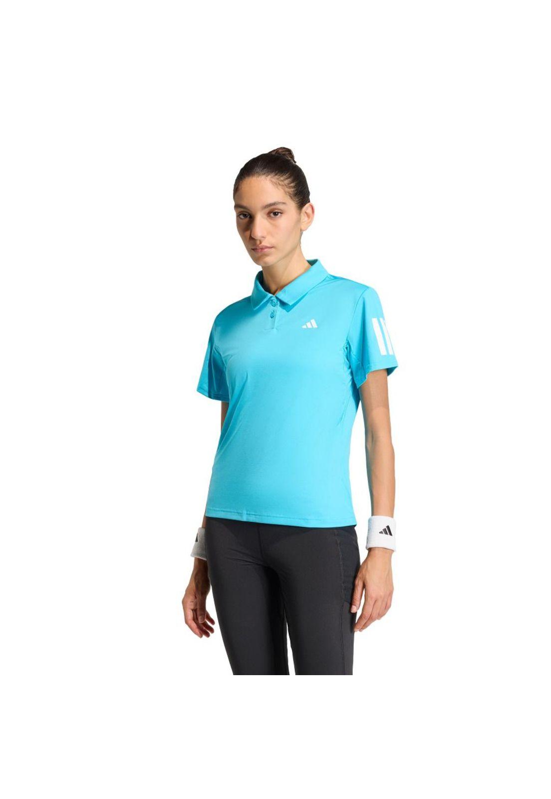 Polera adidas Mujer Polo Club de Tenis Climacol 3 Tiras-0