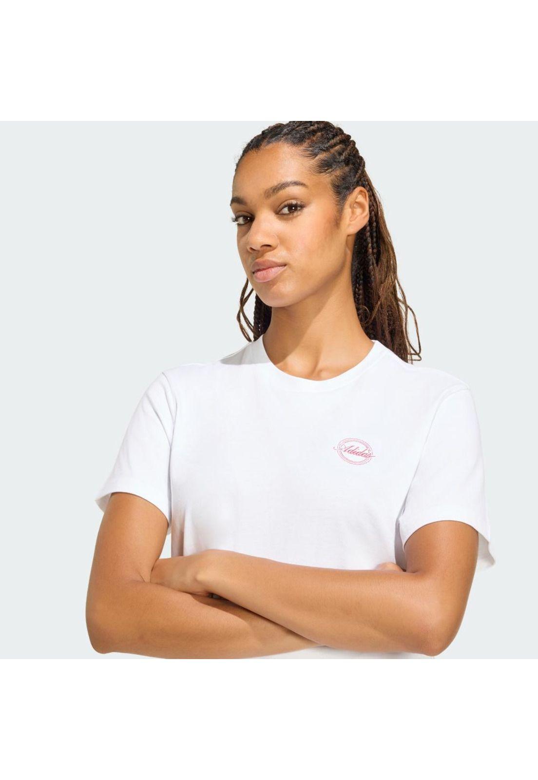 Polera adidas Mujer Holgada Estampada Travel-4