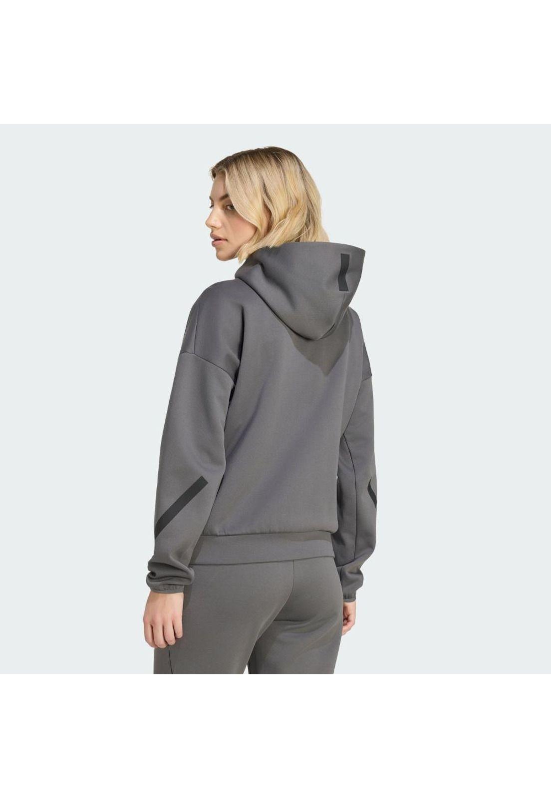 Polerón adidas Mujer con Gorro Z.N.E. Cierre Frontal-2