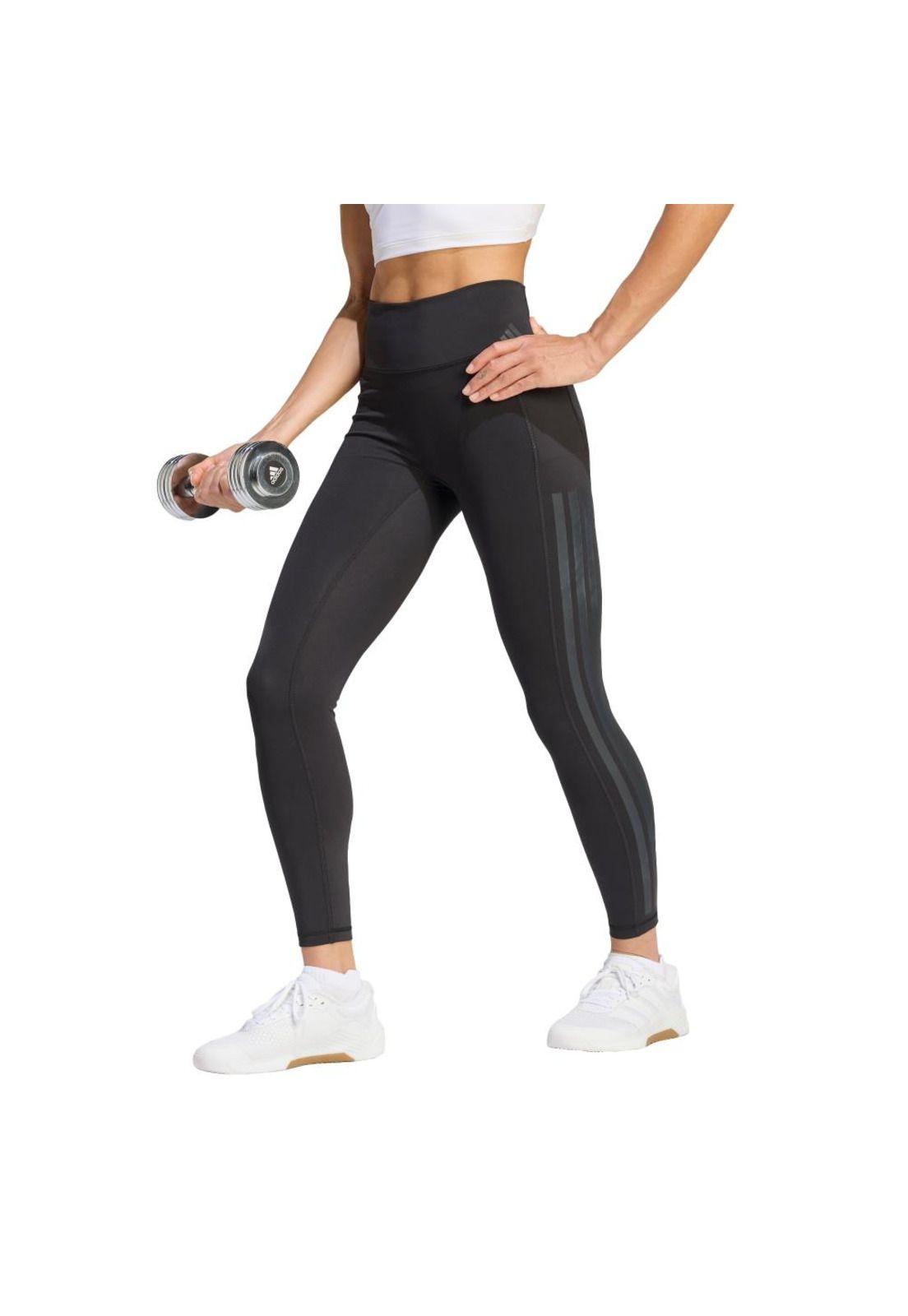 Calza adidas Mujer 7/8 Optime Workout 3 Tiras-0