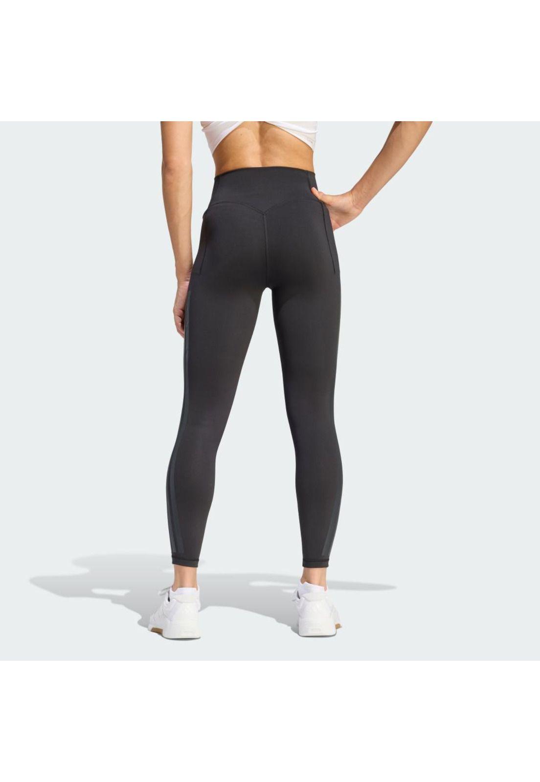 Calza adidas Mujer 7/8 Optime Workout 3 Tiras-2
