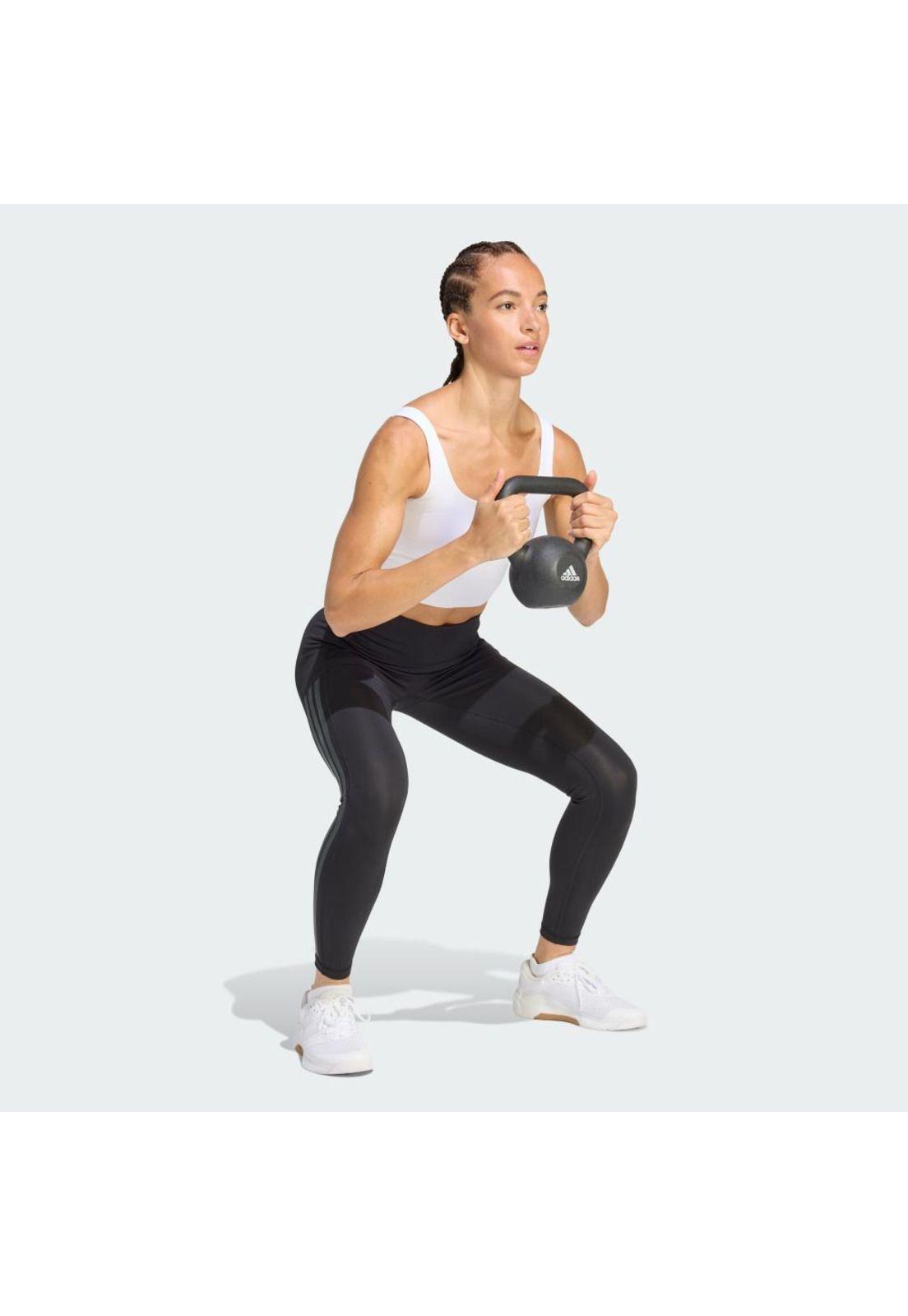 Calza adidas Mujer 7/8 Optime Workout 3 Tiras-3