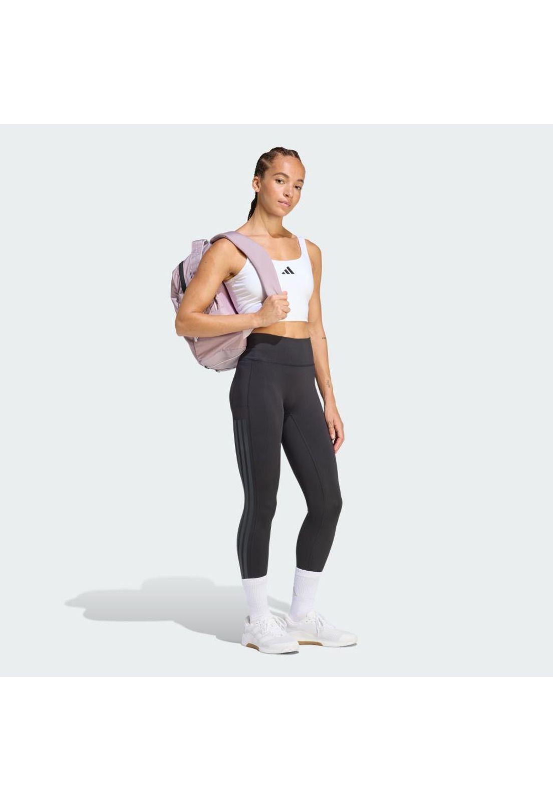 Calza adidas Mujer 7/8 Optime Workout 3 Tiras-6