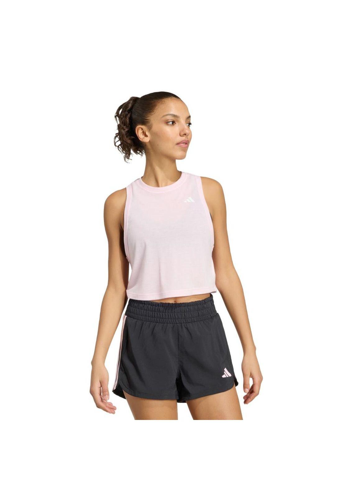 Polera adidas Mujer sin mangas para entrenar Essentials Boxy-0