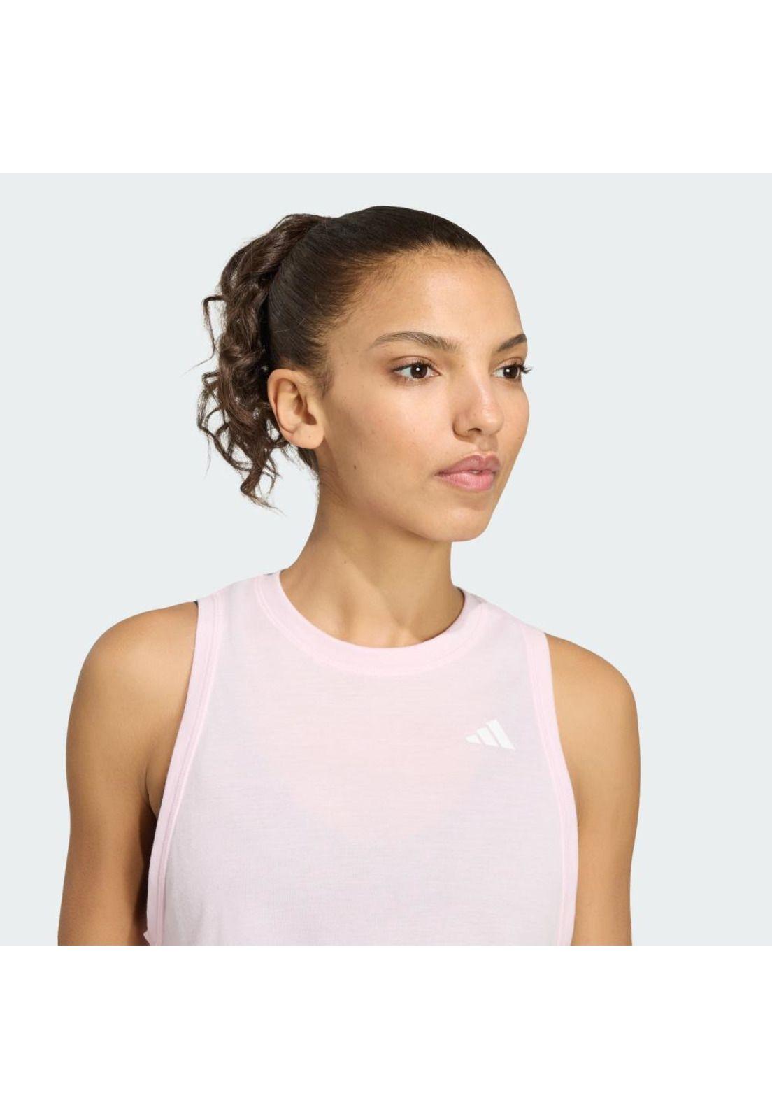 Polera adidas Mujer sin mangas para entrenar Essentials Boxy-4