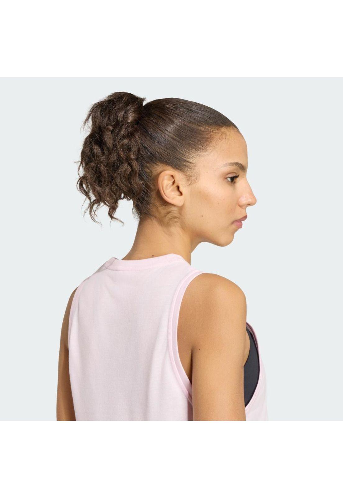 Polera adidas Mujer sin mangas para entrenar Essentials Boxy-5