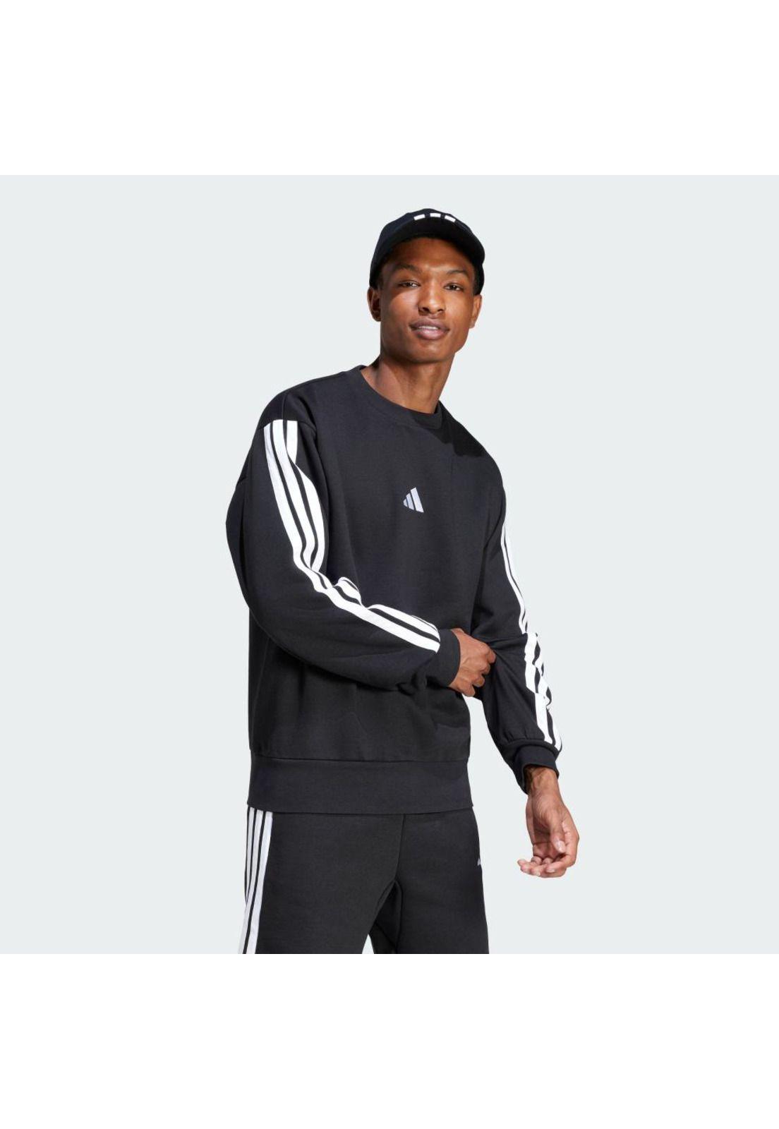Polerón adidas Hombre Essentials Fleece 3 Tiras-3