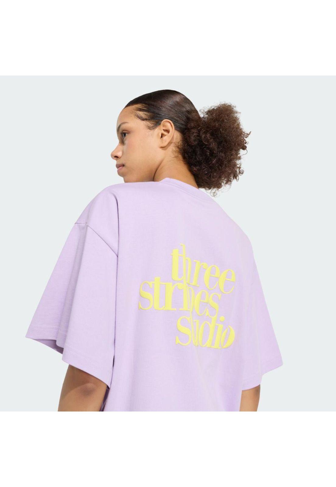 Polera adidas Mujer Boyfriend 3 Tiras Studio-5