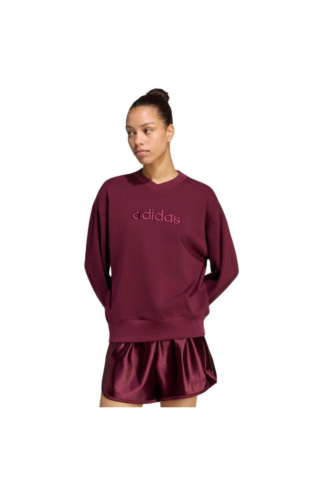Polerón adidas Mujer Seasonal Essentials Satén Cuello en V-0