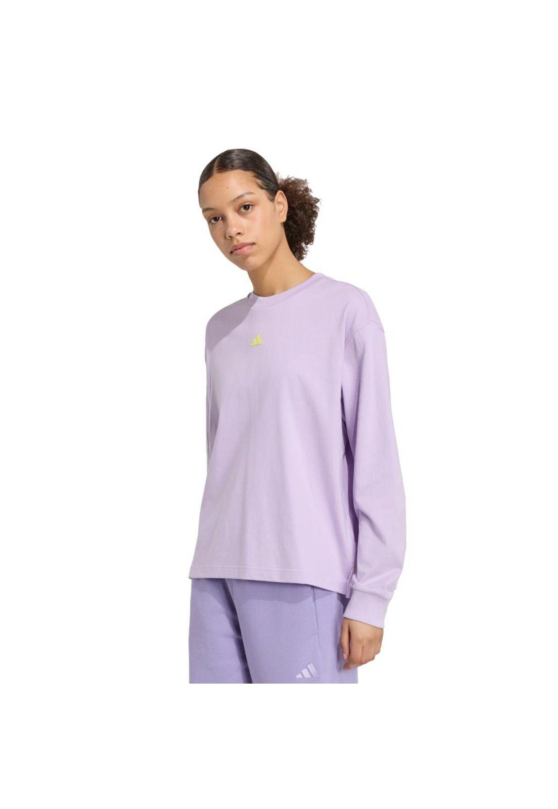 Polera adidas STUDIO 3 TIRAS ESTILO BOYFRIEND MANGA LARGA-0