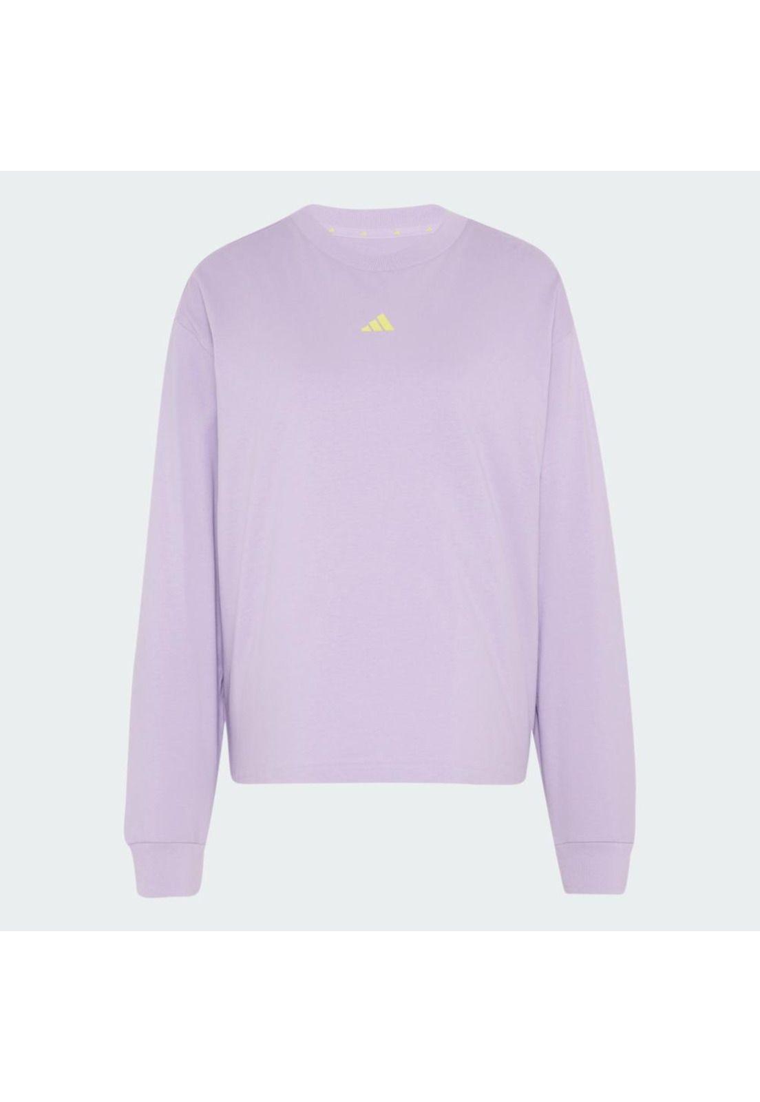 Polera adidas STUDIO 3 TIRAS ESTILO BOYFRIEND MANGA LARGA-1