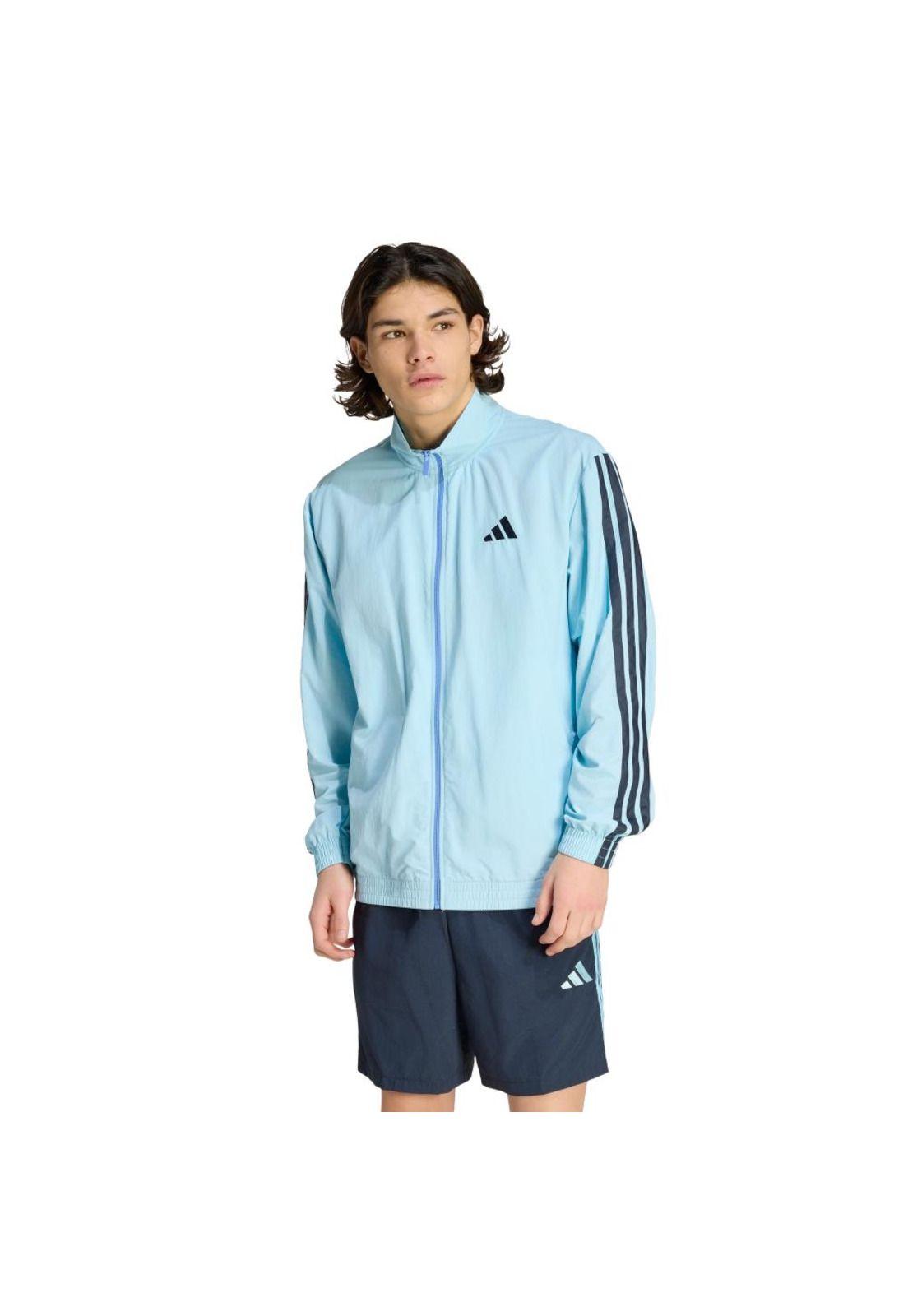 Polerón adidas Chaqueta Deportiva Essentials 3 Tiras Tejido-0