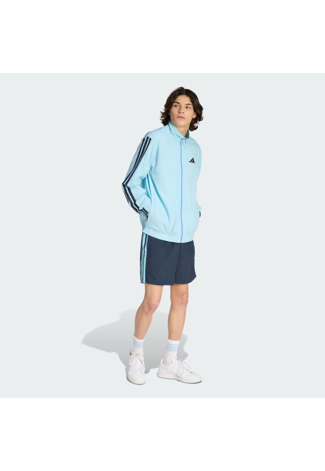 Polerón adidas Chaqueta Deportiva Essentials 3 Tiras Tejido-3