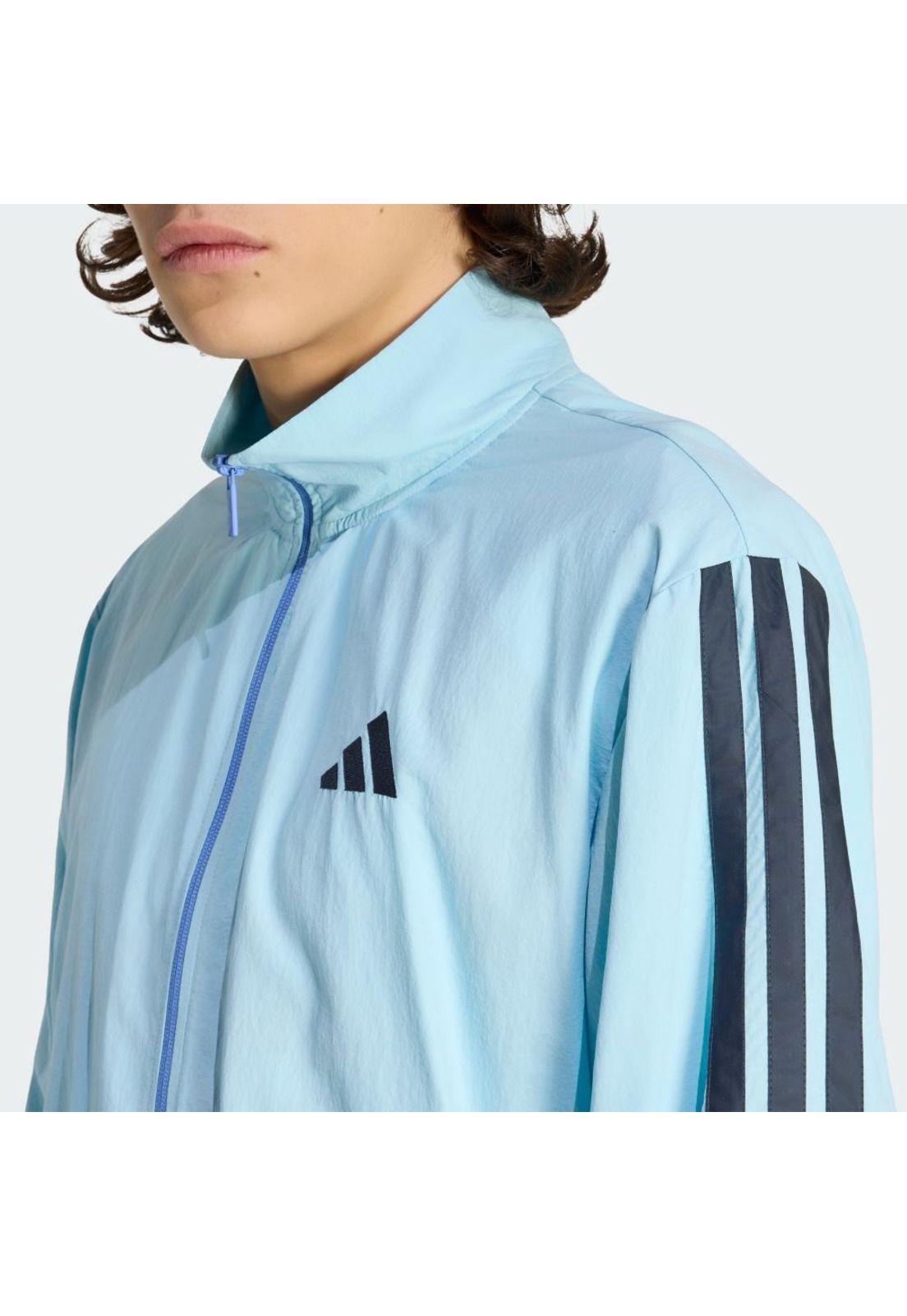Polerón adidas Chaqueta Deportiva Essentials 3 Tiras Tejido-4