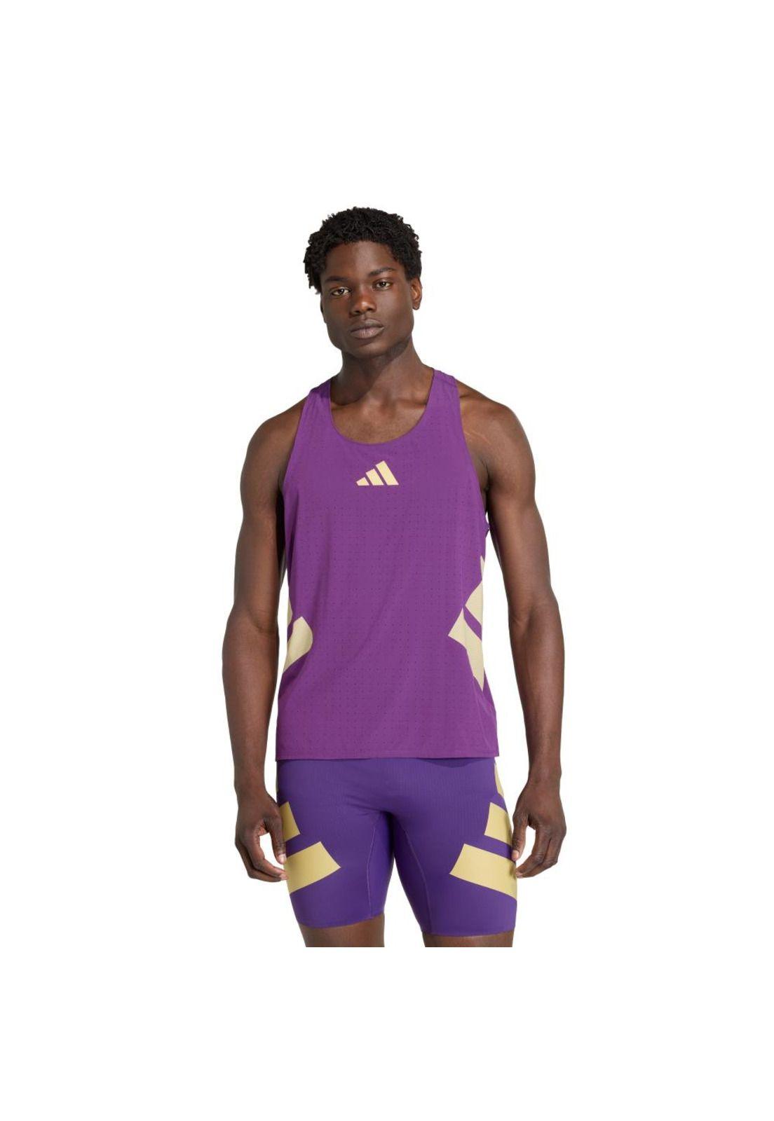 Polera adidas Hombre sin Mangas Adizero Road to Records-0