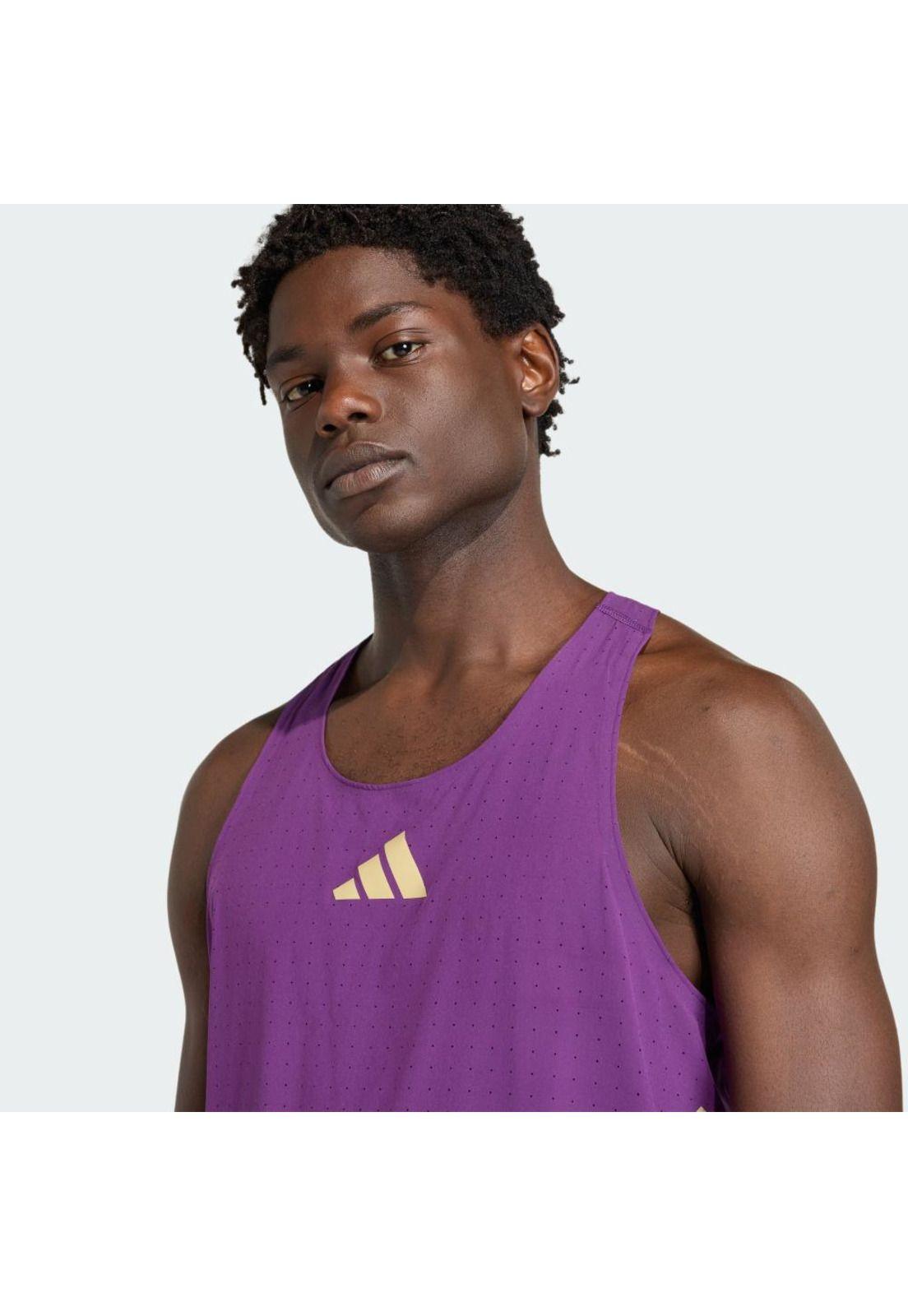 Polera adidas Hombre sin Mangas Adizero Road to Records-4