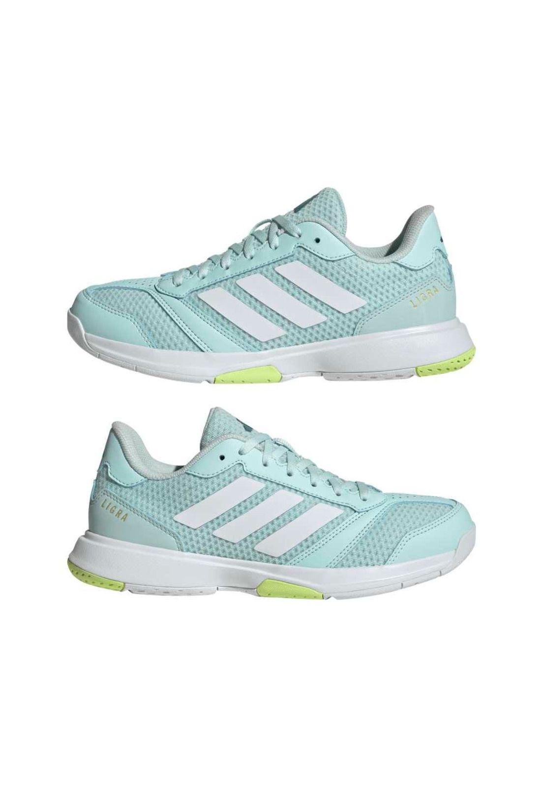 Zapatillas adidas Mujer Ligra 8 Indoor Turquesa-8
