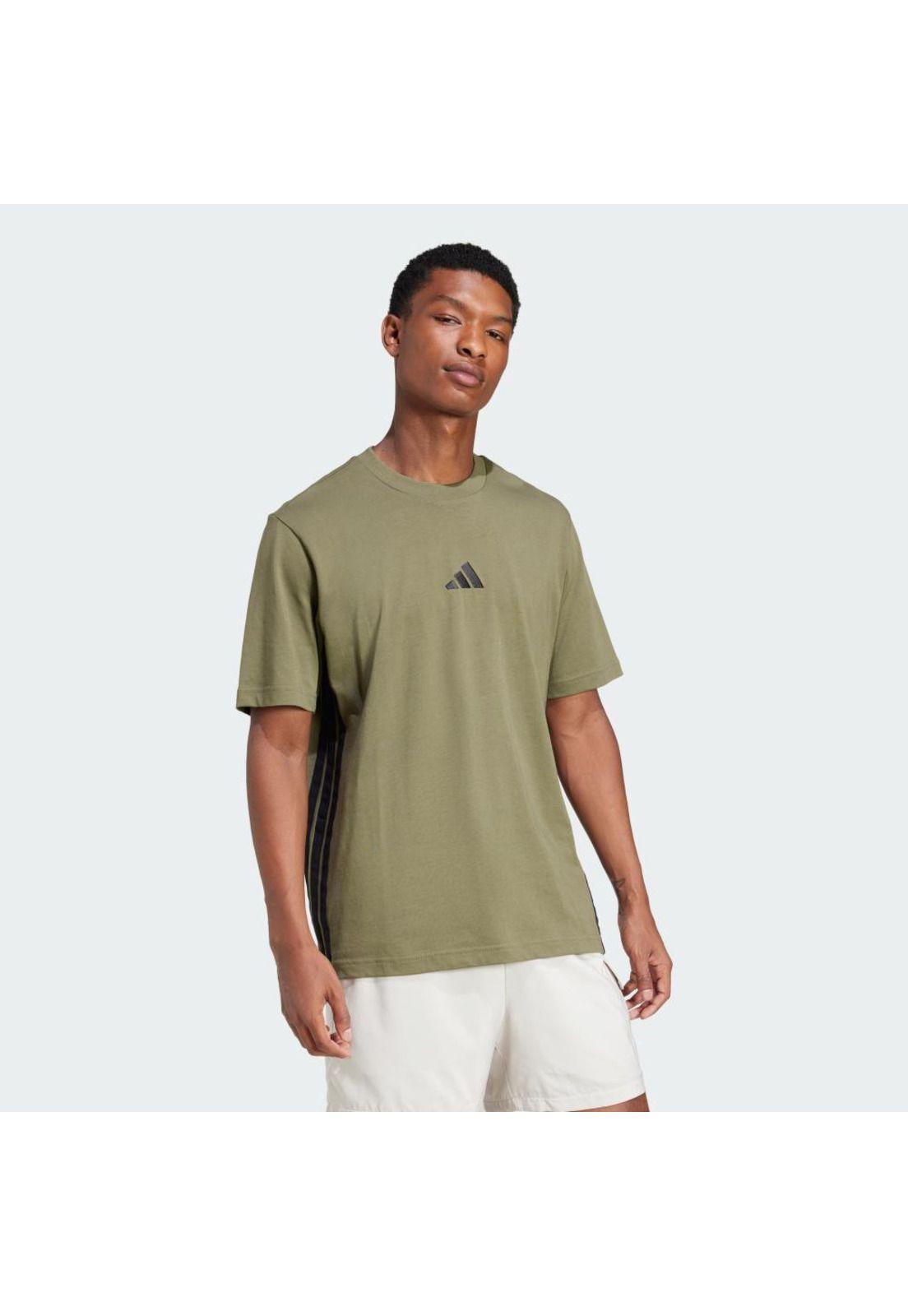 Polera adidas Hombre Essentials 3 Tiras Tejido Jersey-3