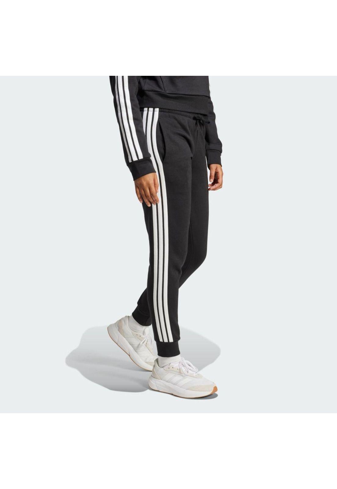 Pantalón adidas Essentials 3 Tiras de Tela Fleece Ceñido-3