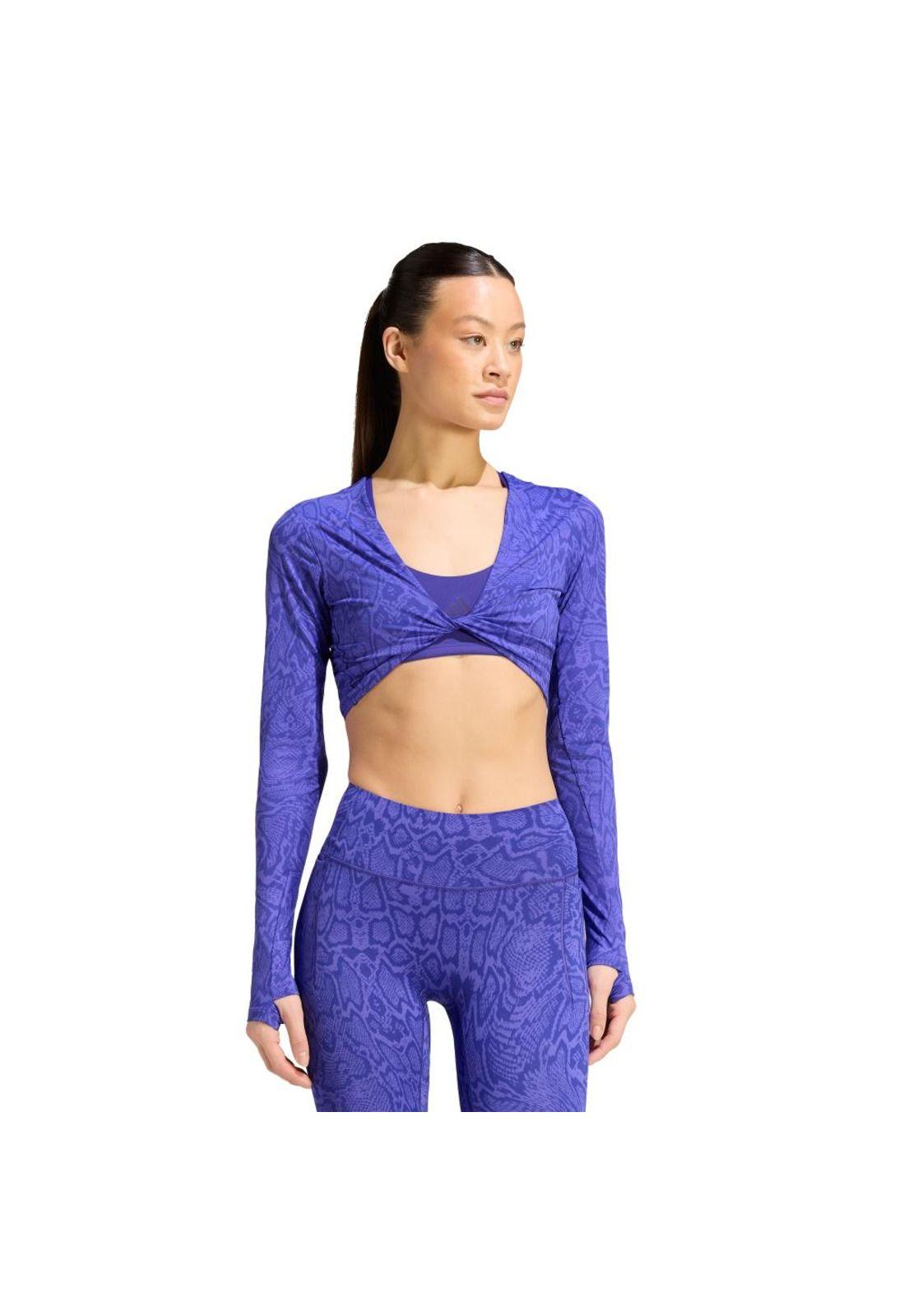 Polera adidas PrimeLift Workout Snake Twist Reversible-0