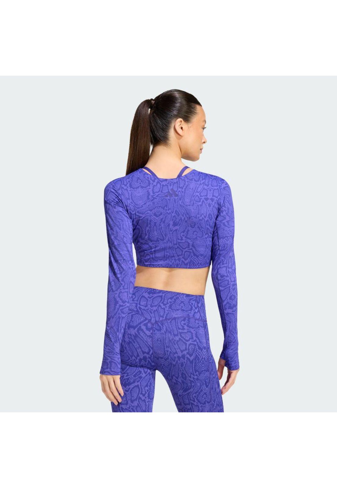 Polera adidas PrimeLift Workout Snake Twist Reversible-2
