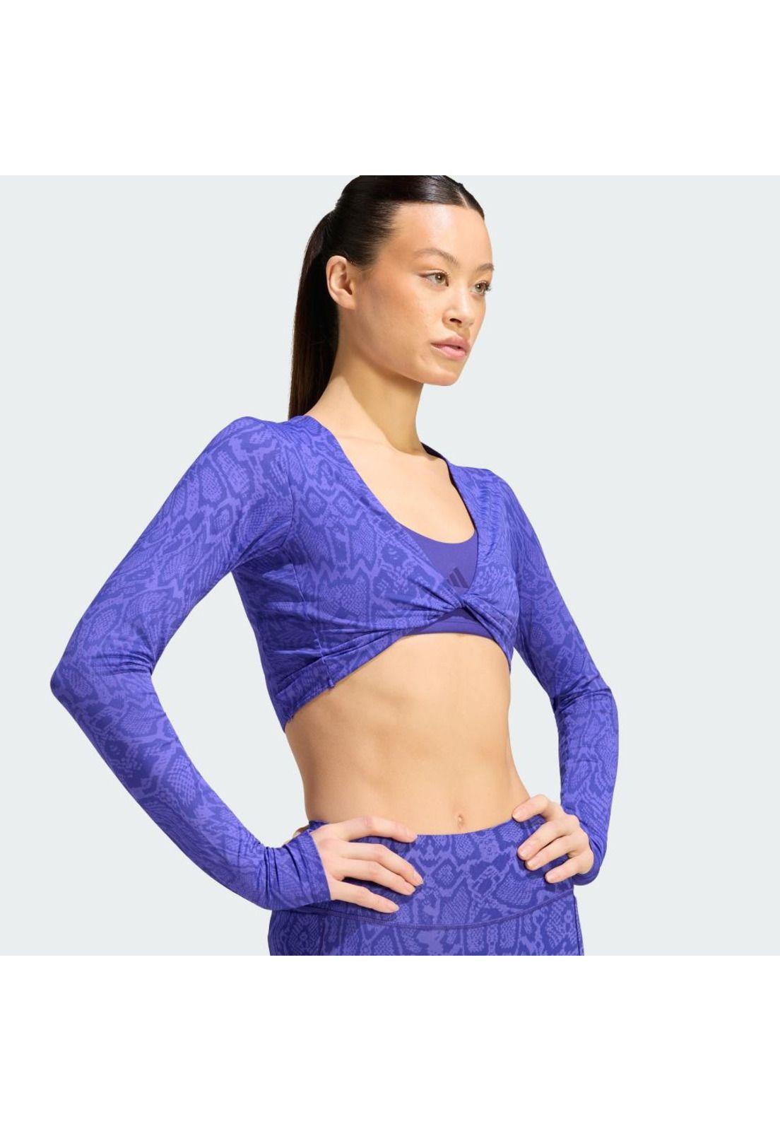 Polera adidas PrimeLift Workout Snake Twist Reversible-4