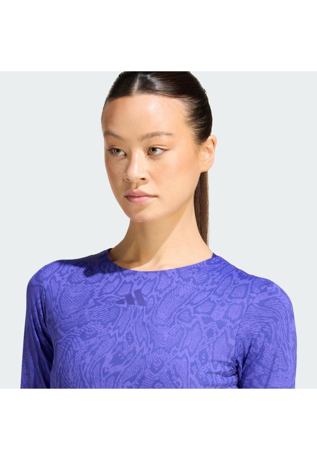Polera adidas PrimeLift Workout Snake Twist Reversible-5