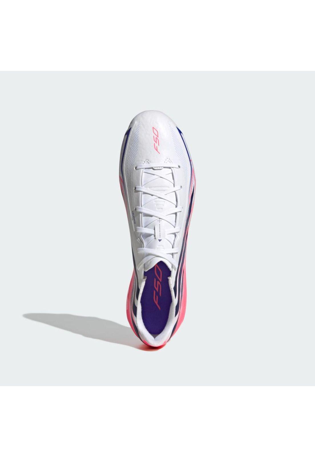 Botines adidas F50 Hyperfast League Terreno Firme Blanco-2