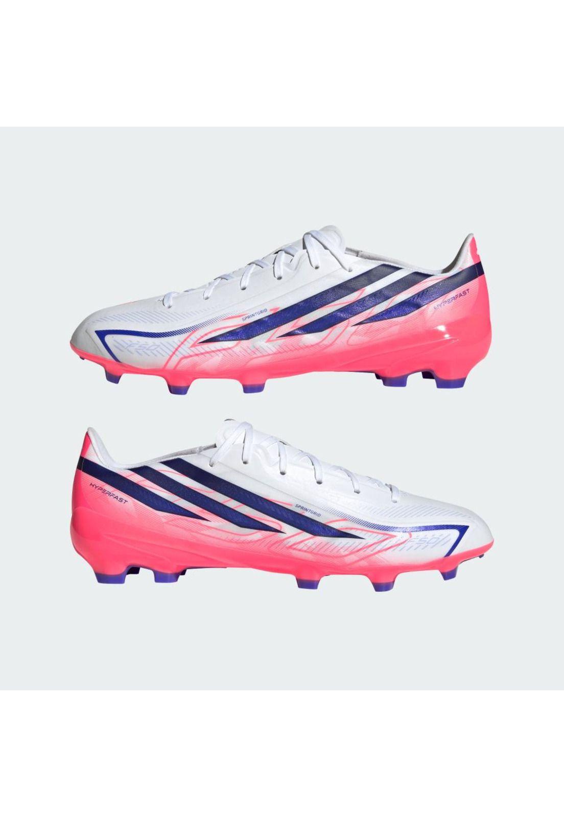 Botines adidas F50 Hyperfast League Terreno Firme Blanco-6
