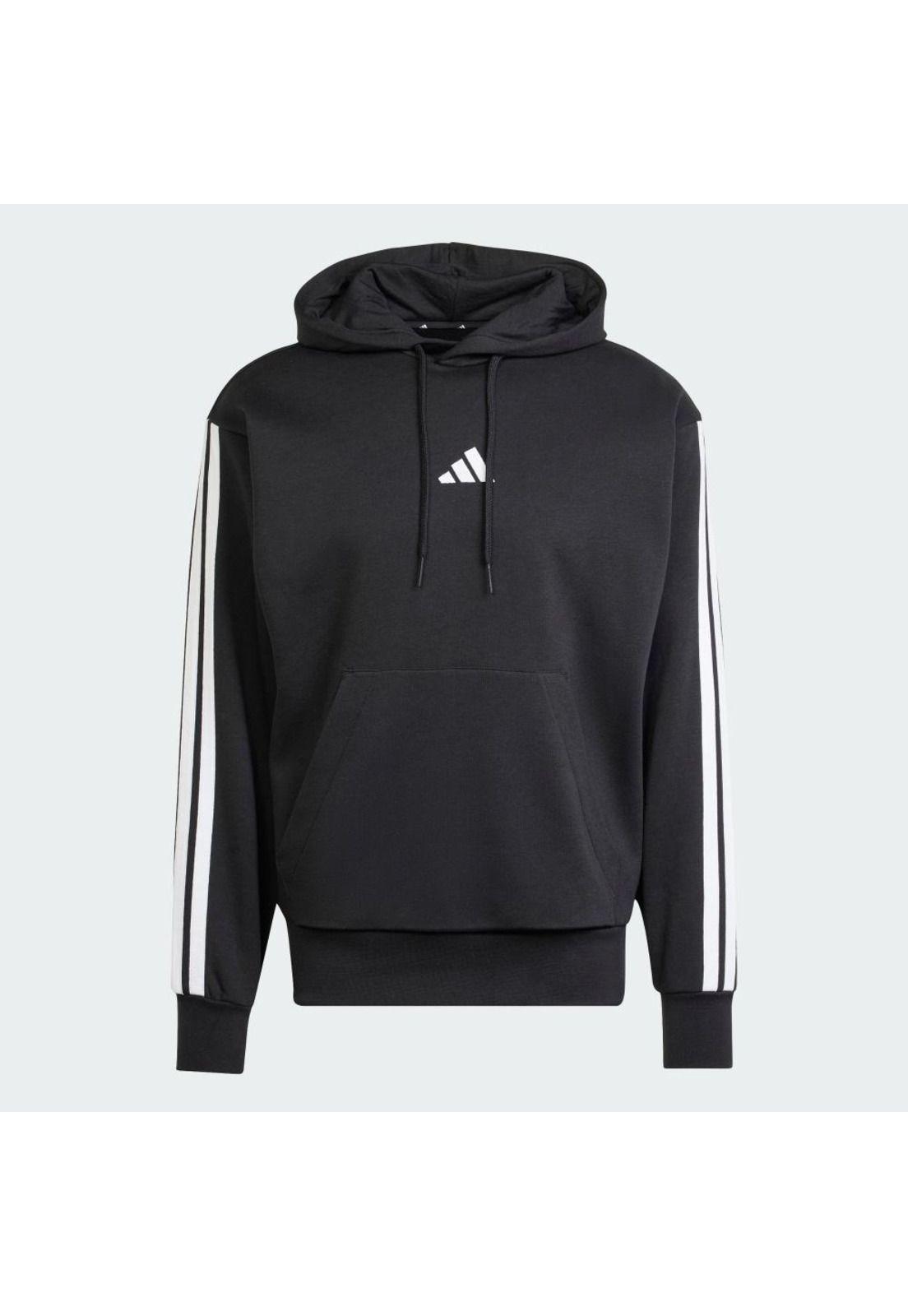 Polerón adidas Hombre con Capucha Essentials Fleece 3 Tiras-1