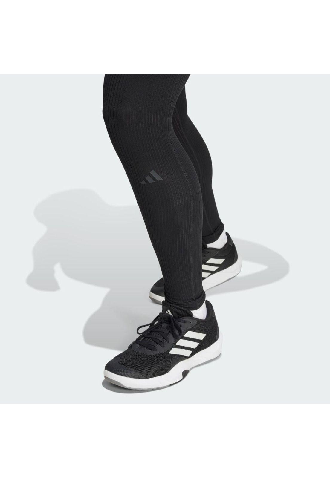 Pantalón adidas Mujer Calzas All Me Acanaladas Tiro Alto-5