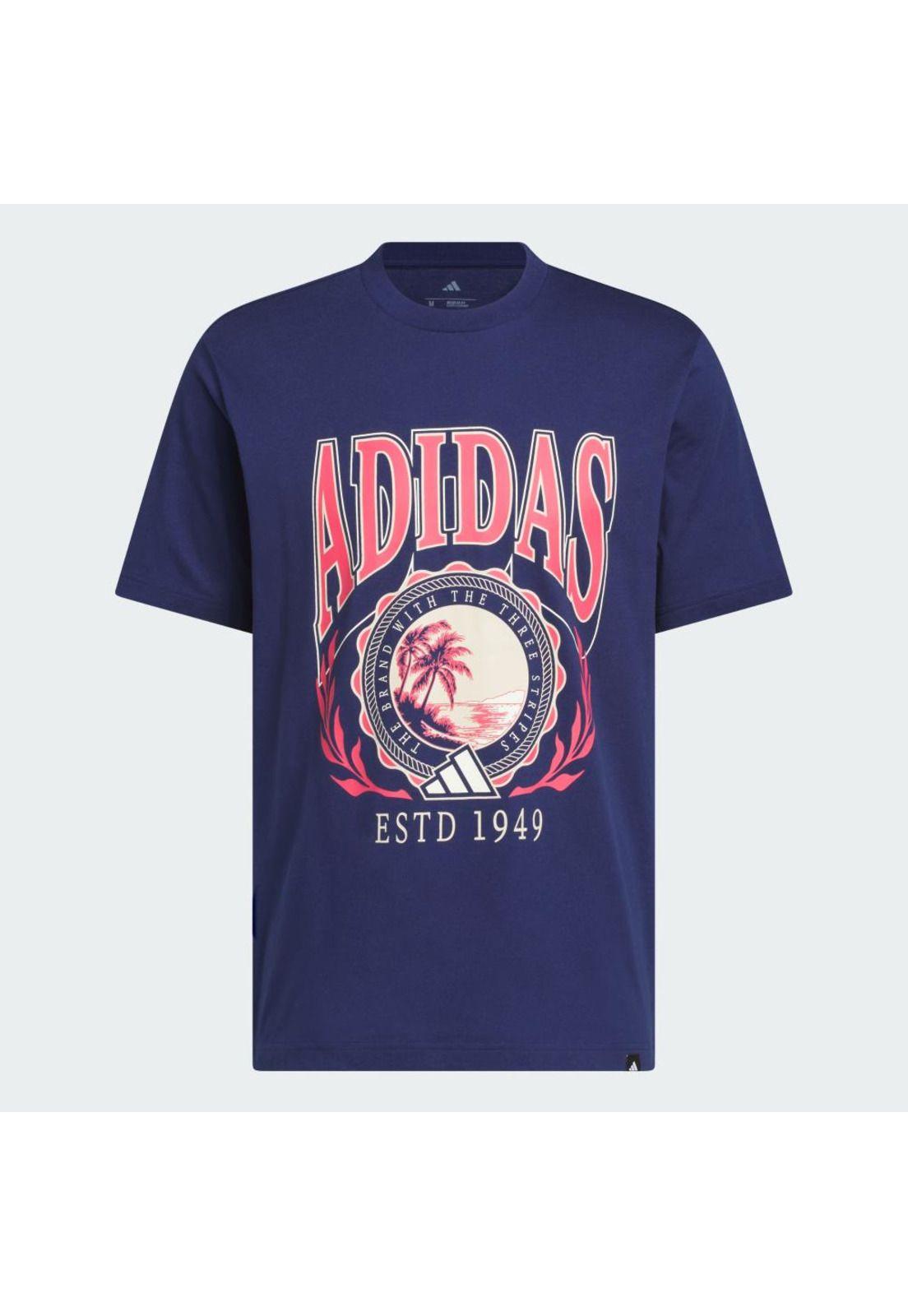 Polera adidas Hombre Estampada Varsity Crest-1
