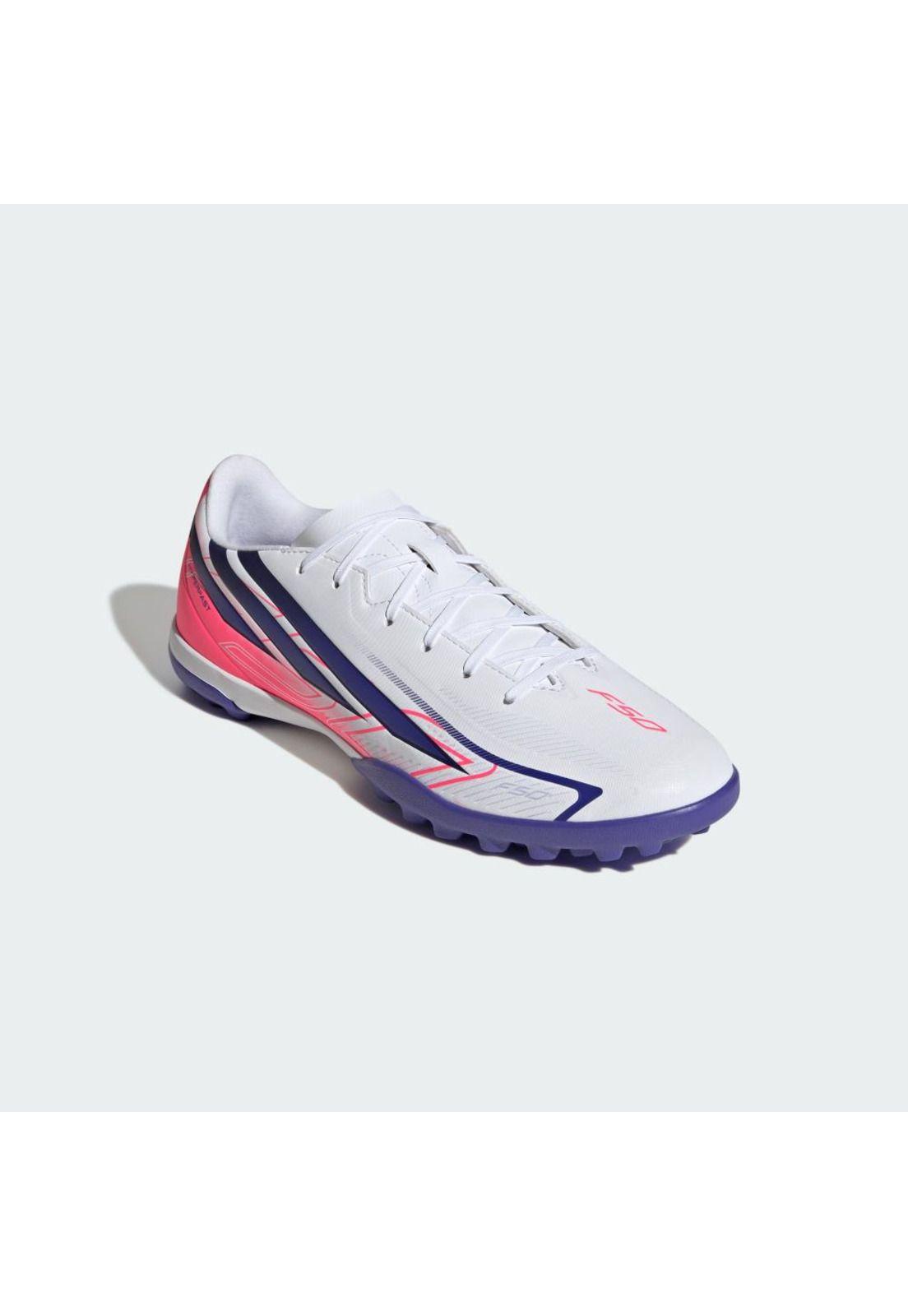 Botines Fútbol adidas F50 Hyperfast Club Artificial Blanco-4