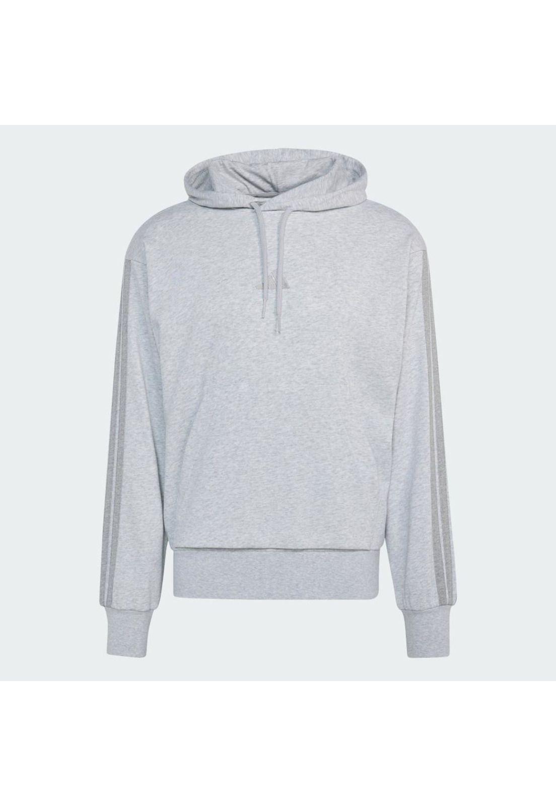Polerón adidas con Capucha Essentials 3 Tiras Felpa Francesa-1