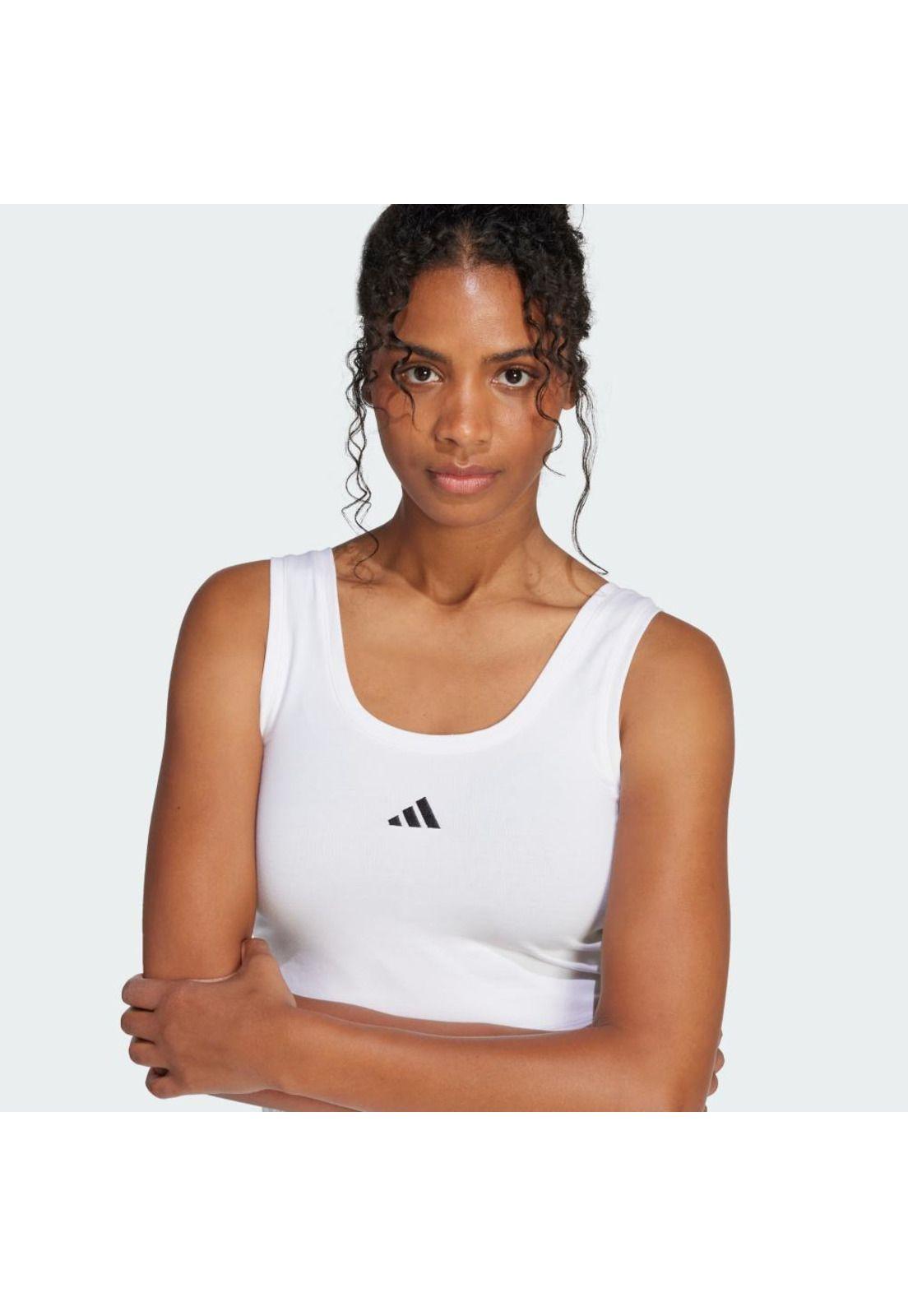 Polera adidas Sin Mangas Essentials Logo Pequeño Algodón-4