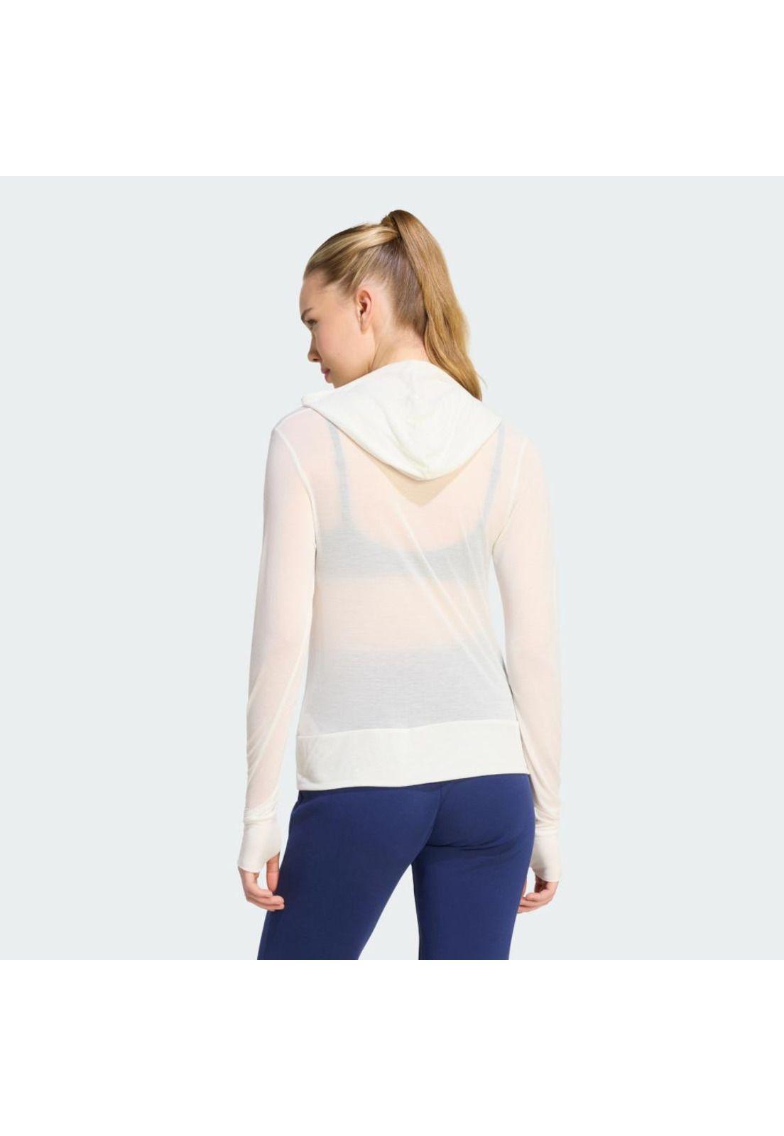 Polera adidas Mujer con Capucha Soft Lux Sheer Manga Larga-2