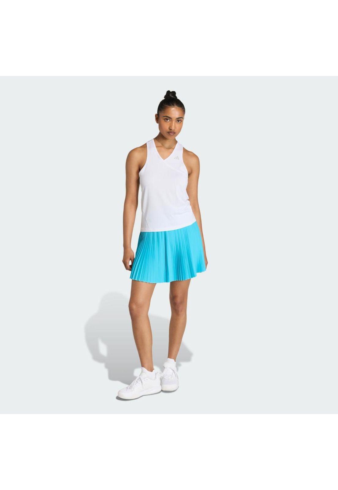 Polera adidas SIN MANGAS DE TENIS CLUB CLIMACOOL CUELLO EN V-3