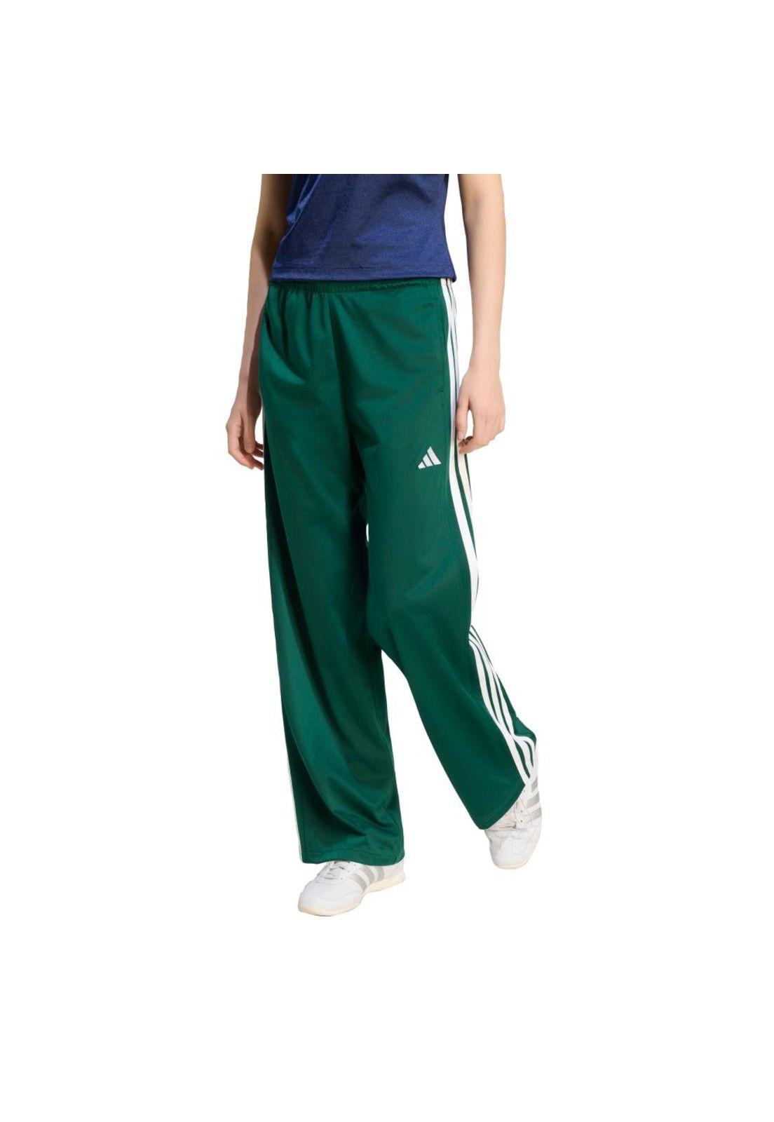 Pantalón adidas Mujer Deportivo Dayready Pierna Ancha Verde-0