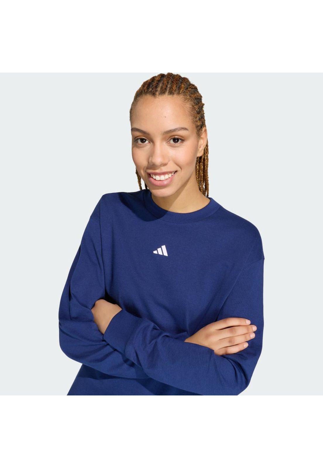Polera adidas STUDIO 3 TIRAS ESTILO BOYFRIEND MANGA LARGA-4