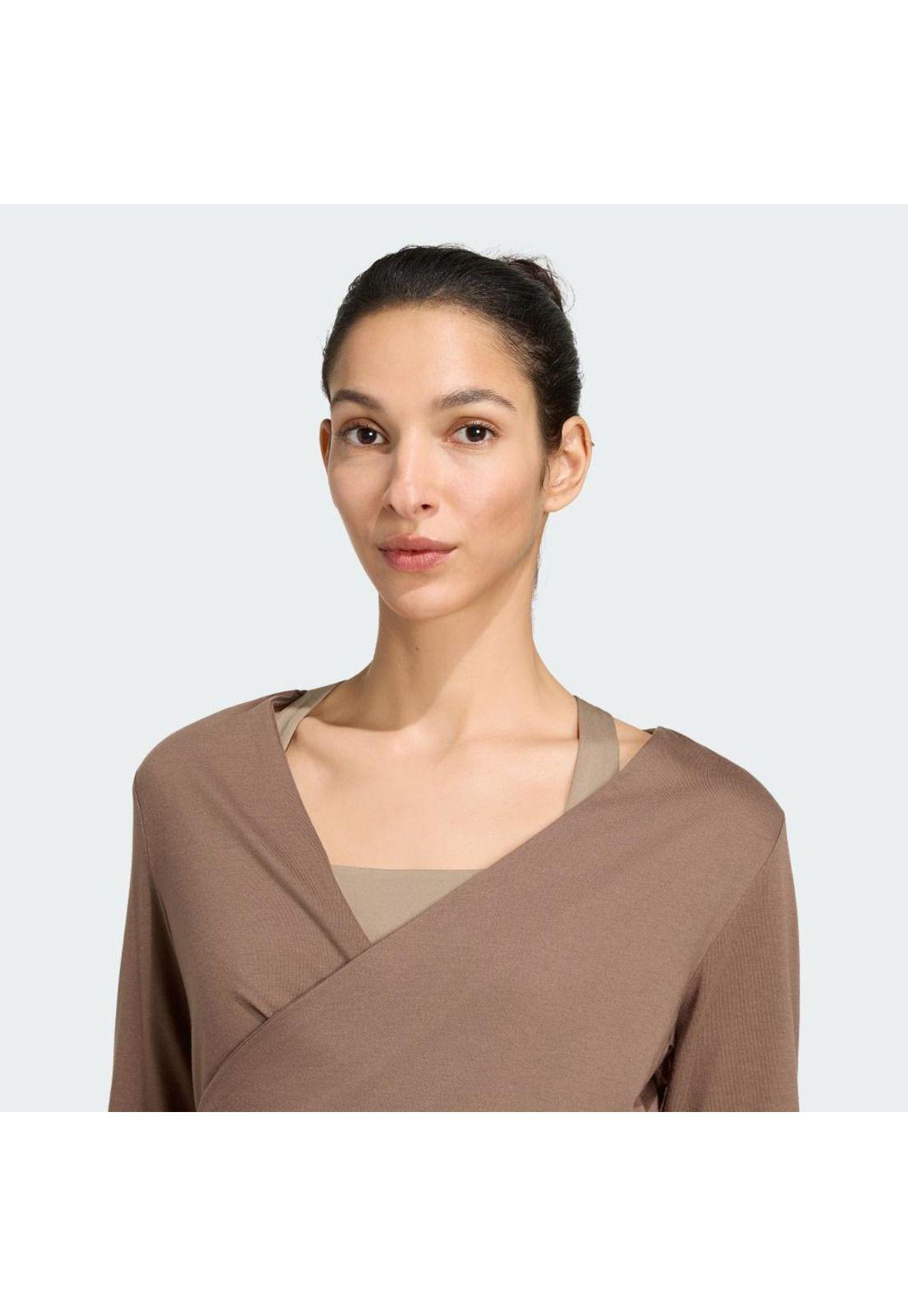Polera adidas Top Bailarina Envolvente 3 Tiras Studio Suave-4