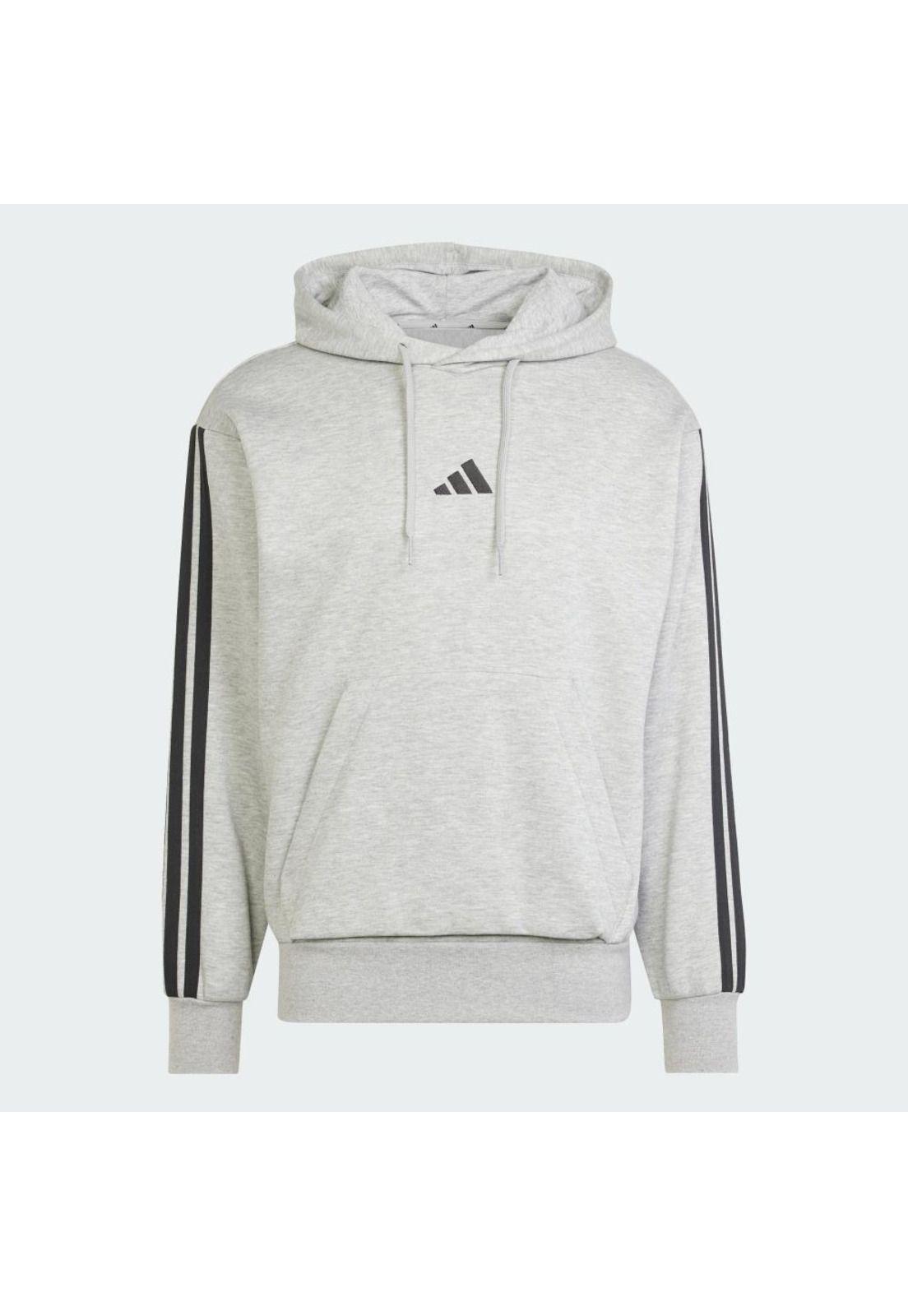 Polerón adidas Hombre con Capucha Essentials Fleece 3 Tiras-1