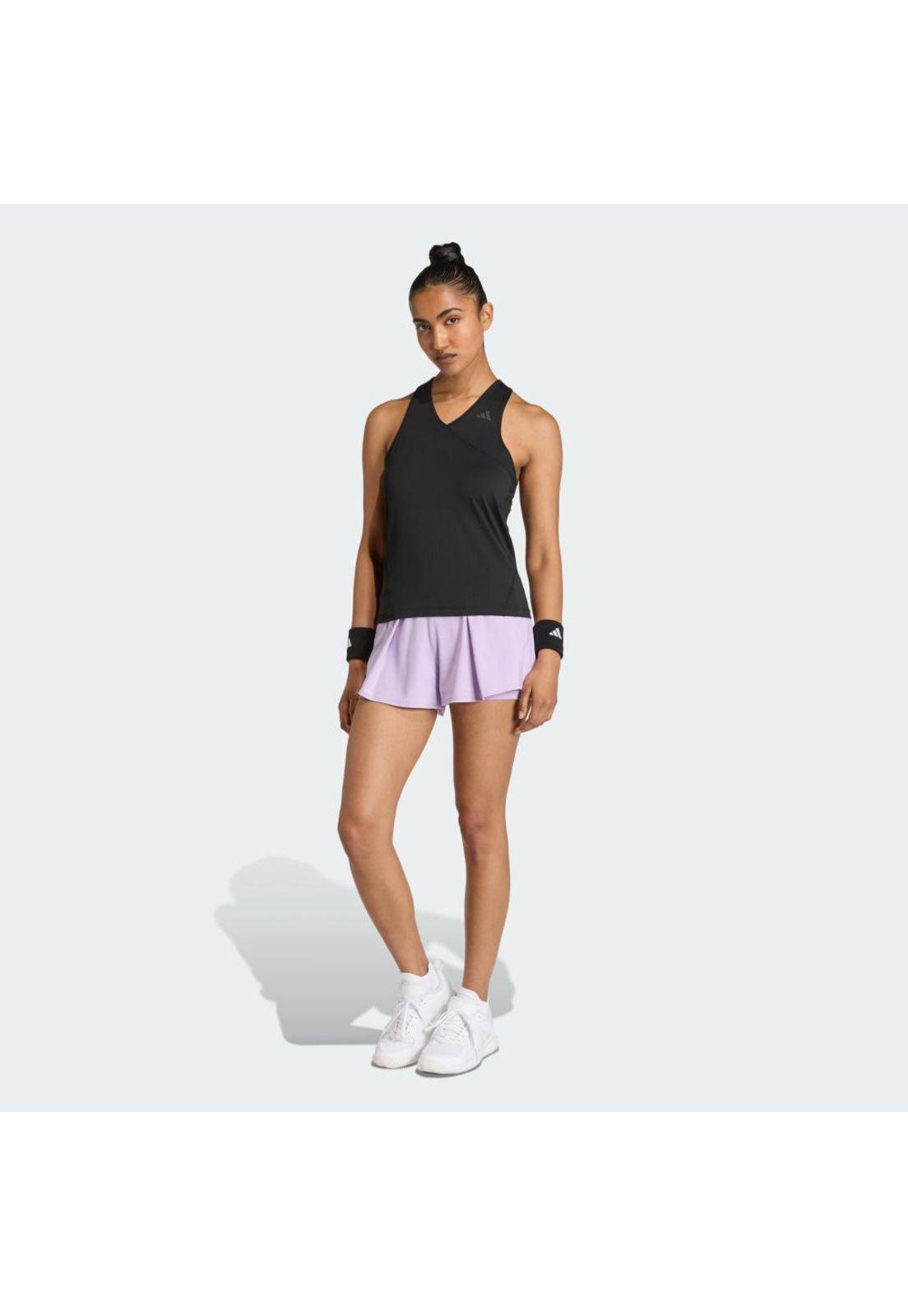 Polera adidas SIN MANGAS DE TENIS CLUB CLIMACOOL CUELLO EN V-3