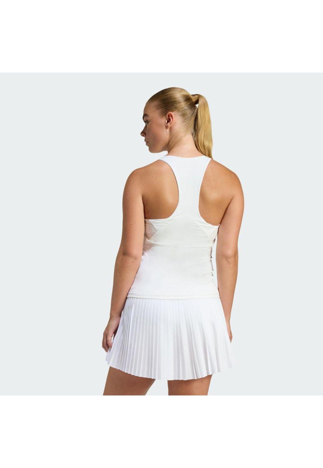 Polera adidas Mujer sin Mangas Tennis Climacool Espalda en Y-2